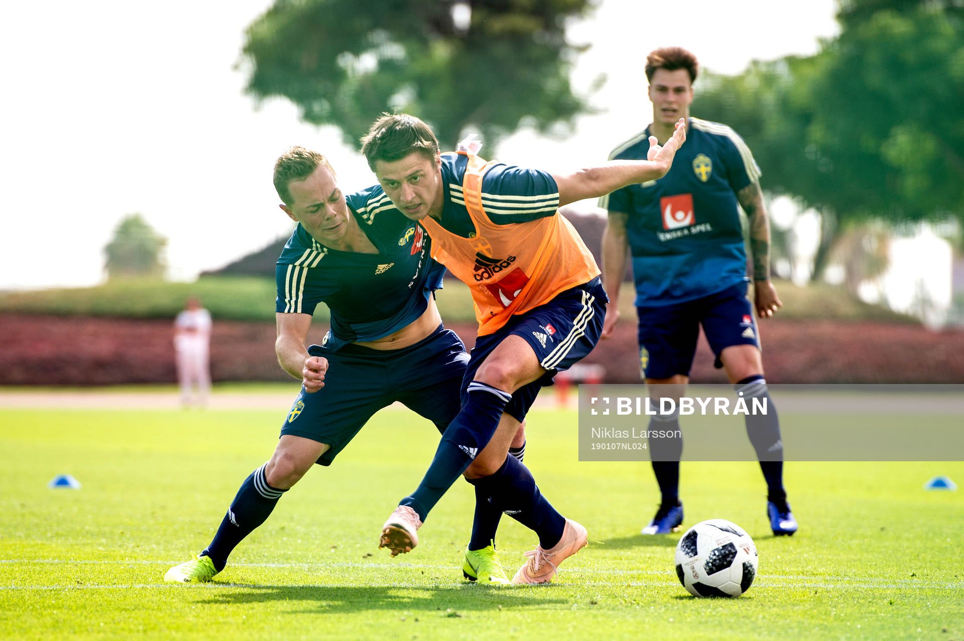 Sweden's Adam Andersson and Simon Thern