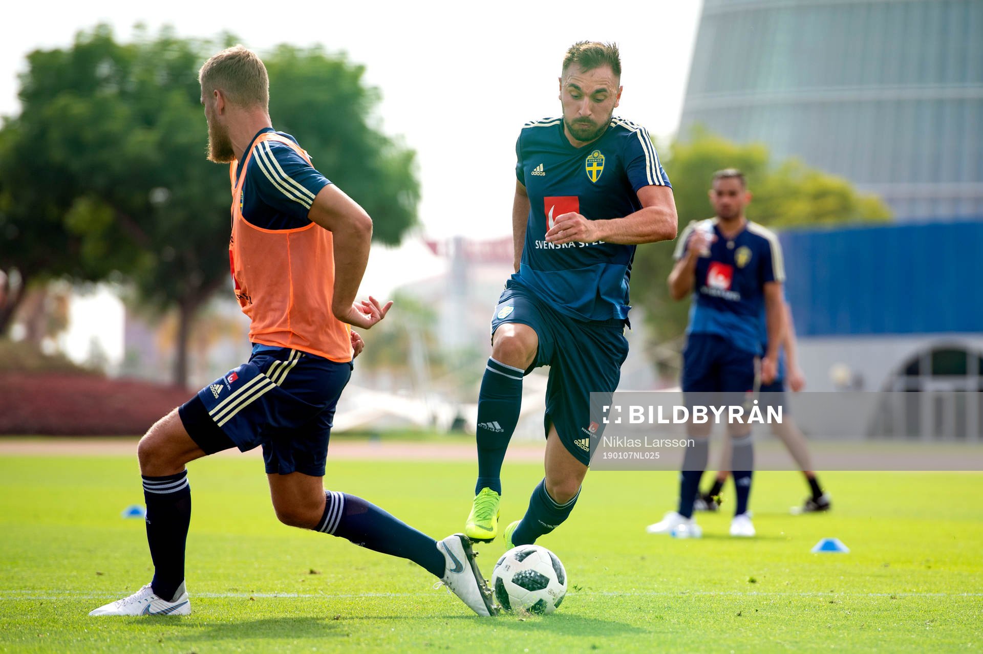 Sweden's Muamer Tankovic and Filip Dagerstål