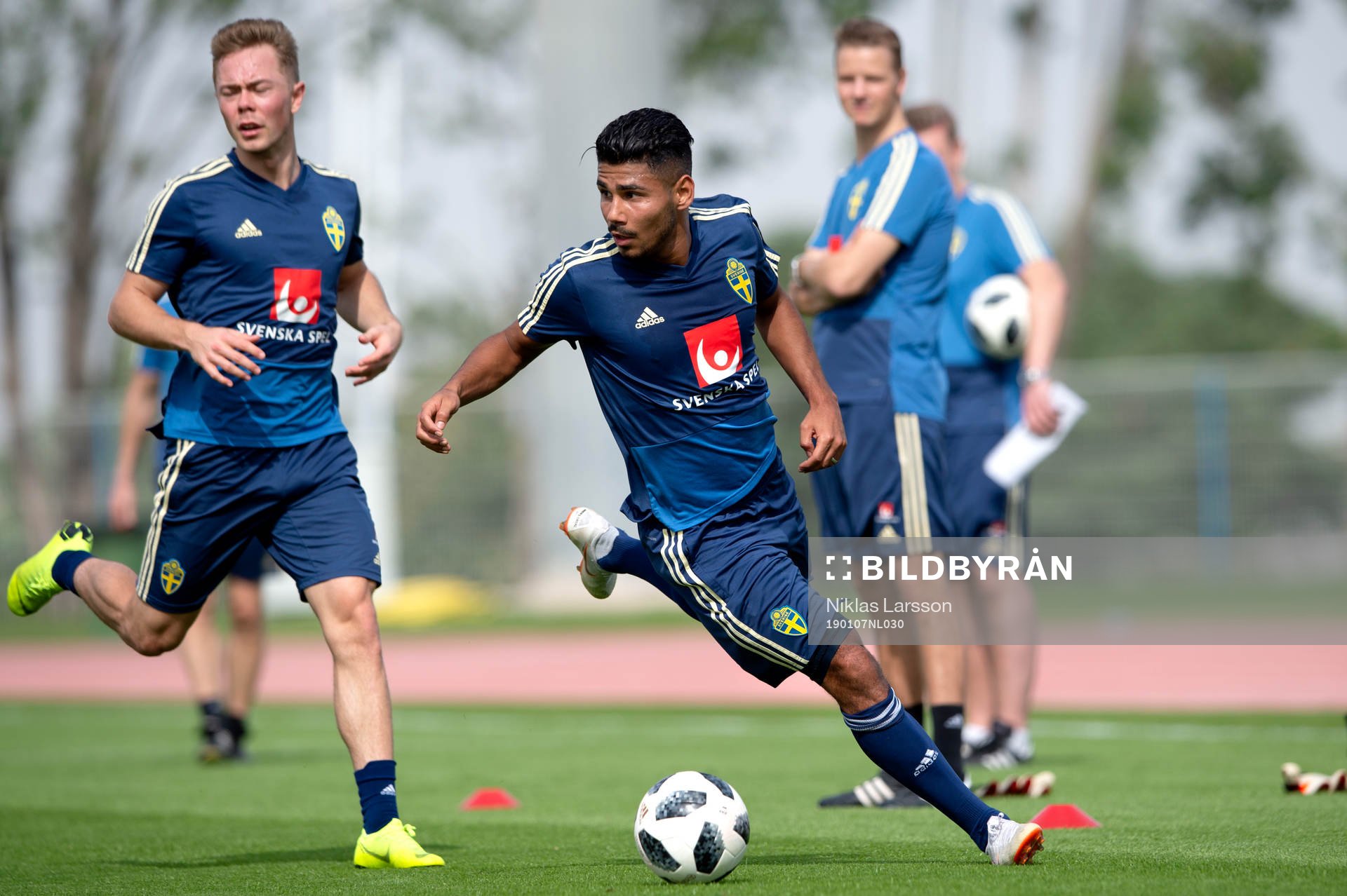 Sweden's Hosam Aiesh and Joel Andersson
