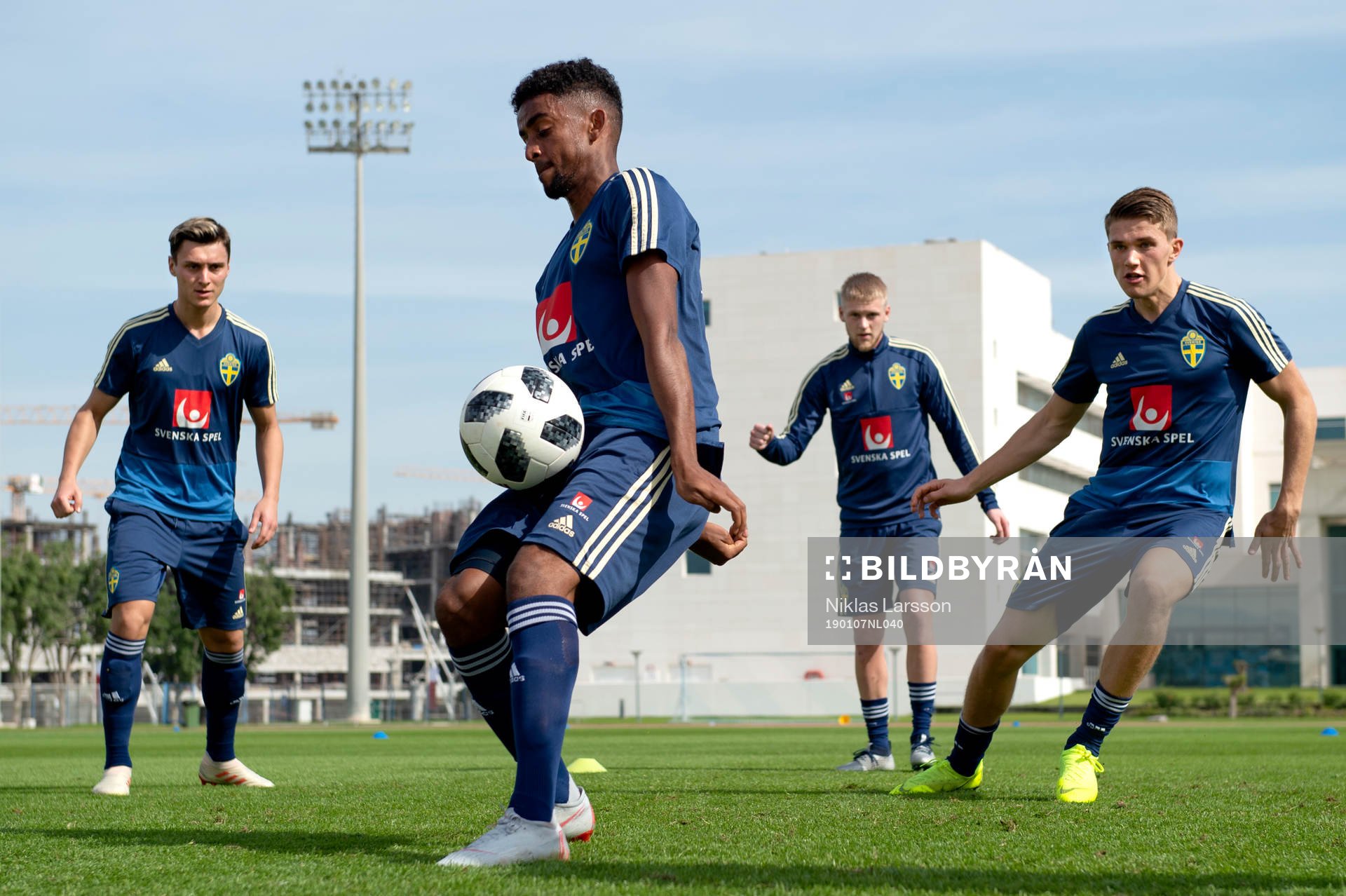 Sweden's Jonathan Levi, Tesfaldet Tekie, Kalle Holmberg and