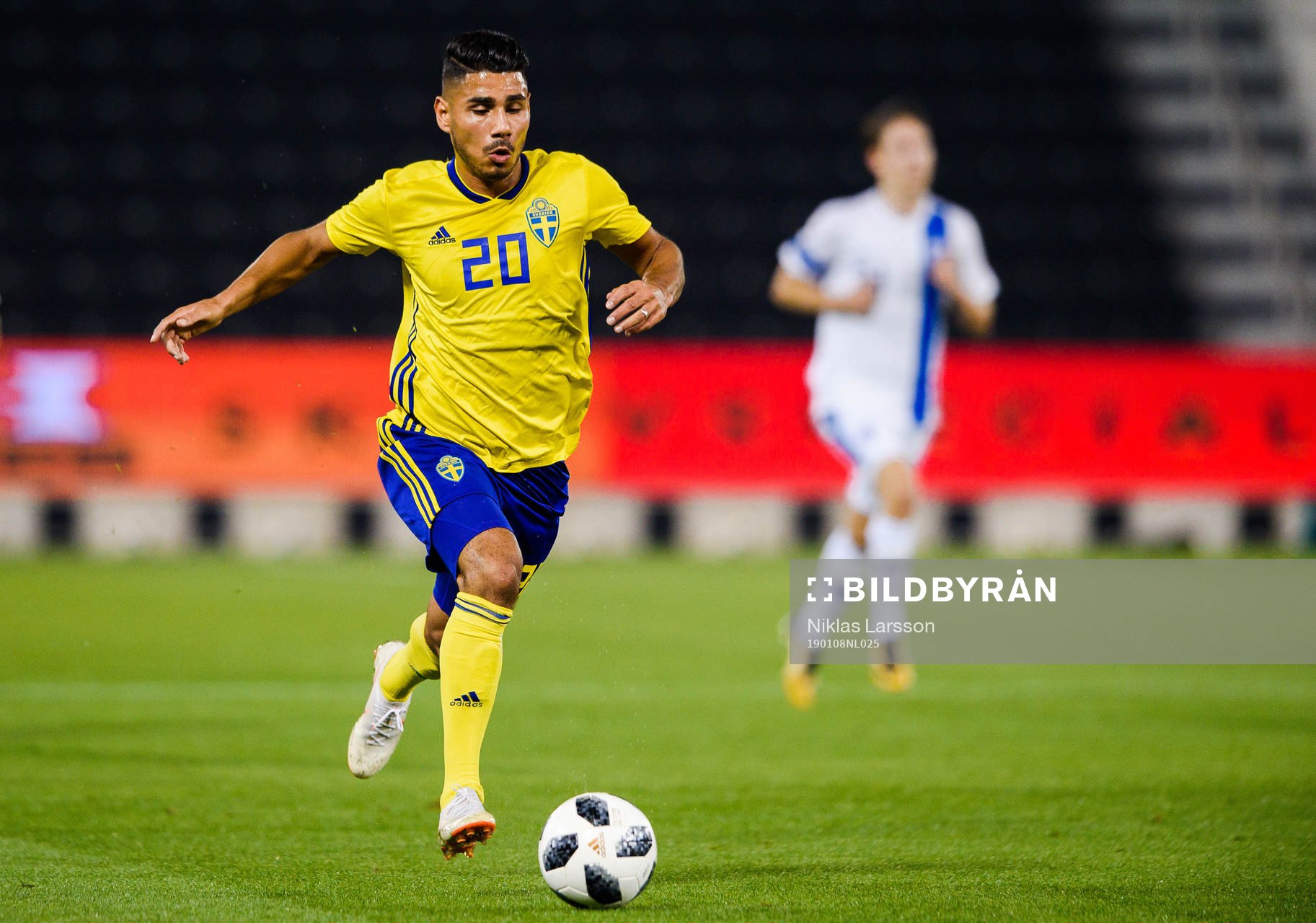 Hosam Aiesh of Sweden during the international friendly football match between Sweden and Finland on January 8, 2019 in Doha.