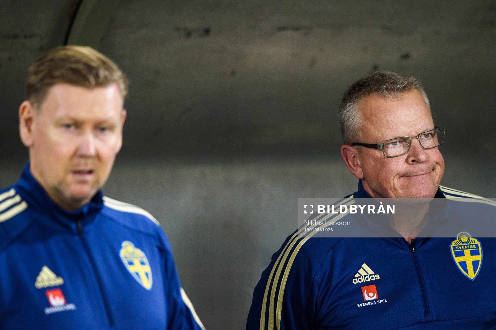 Assistant coach Peter Wettergren and head coach Janne