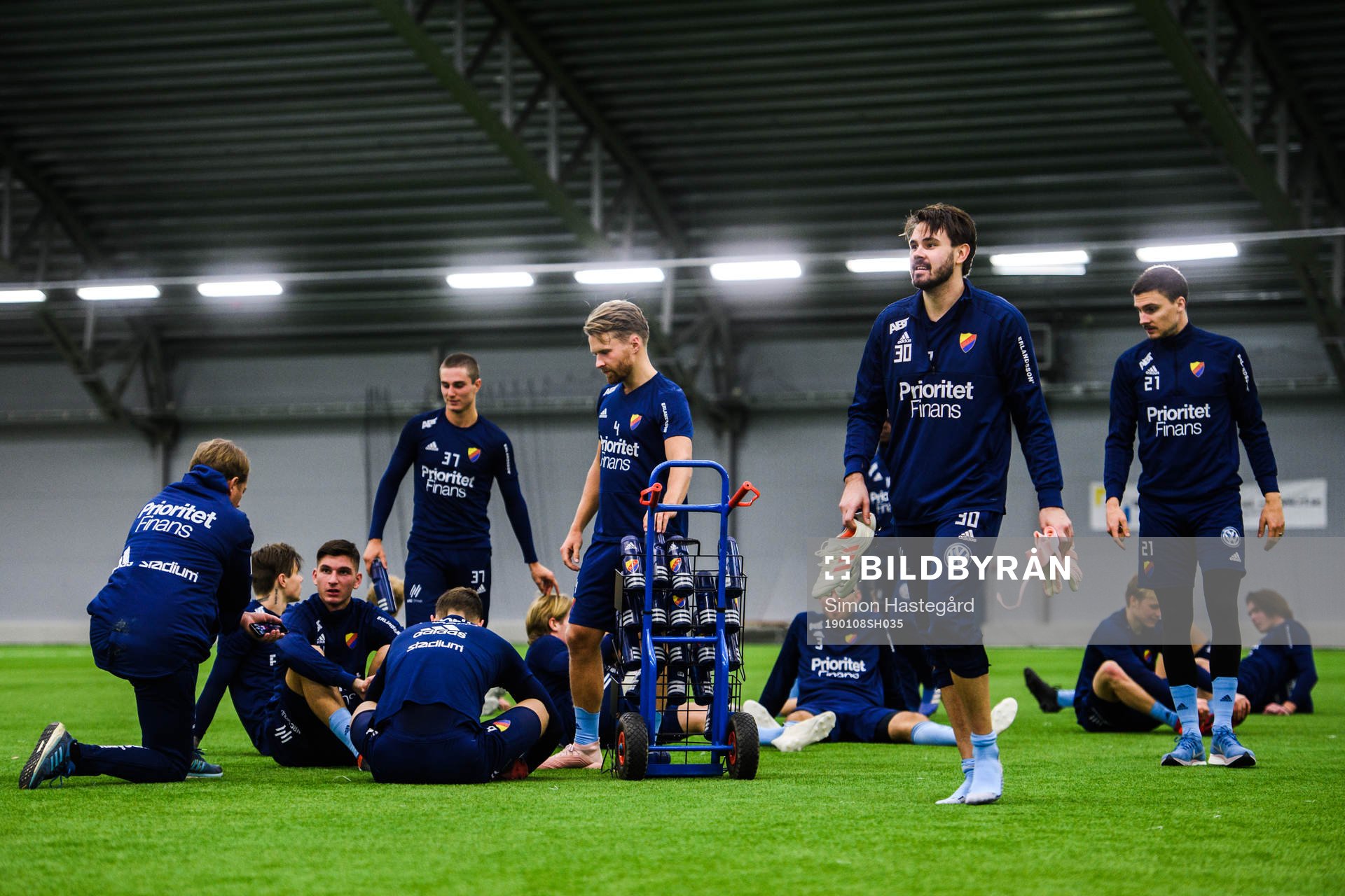 Djurgårdens spelare samlade