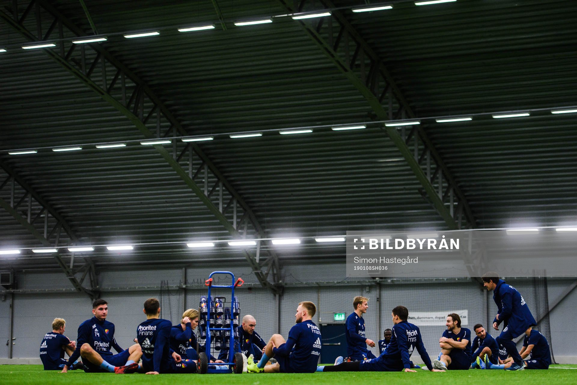 Djurgårdens spelare samlade