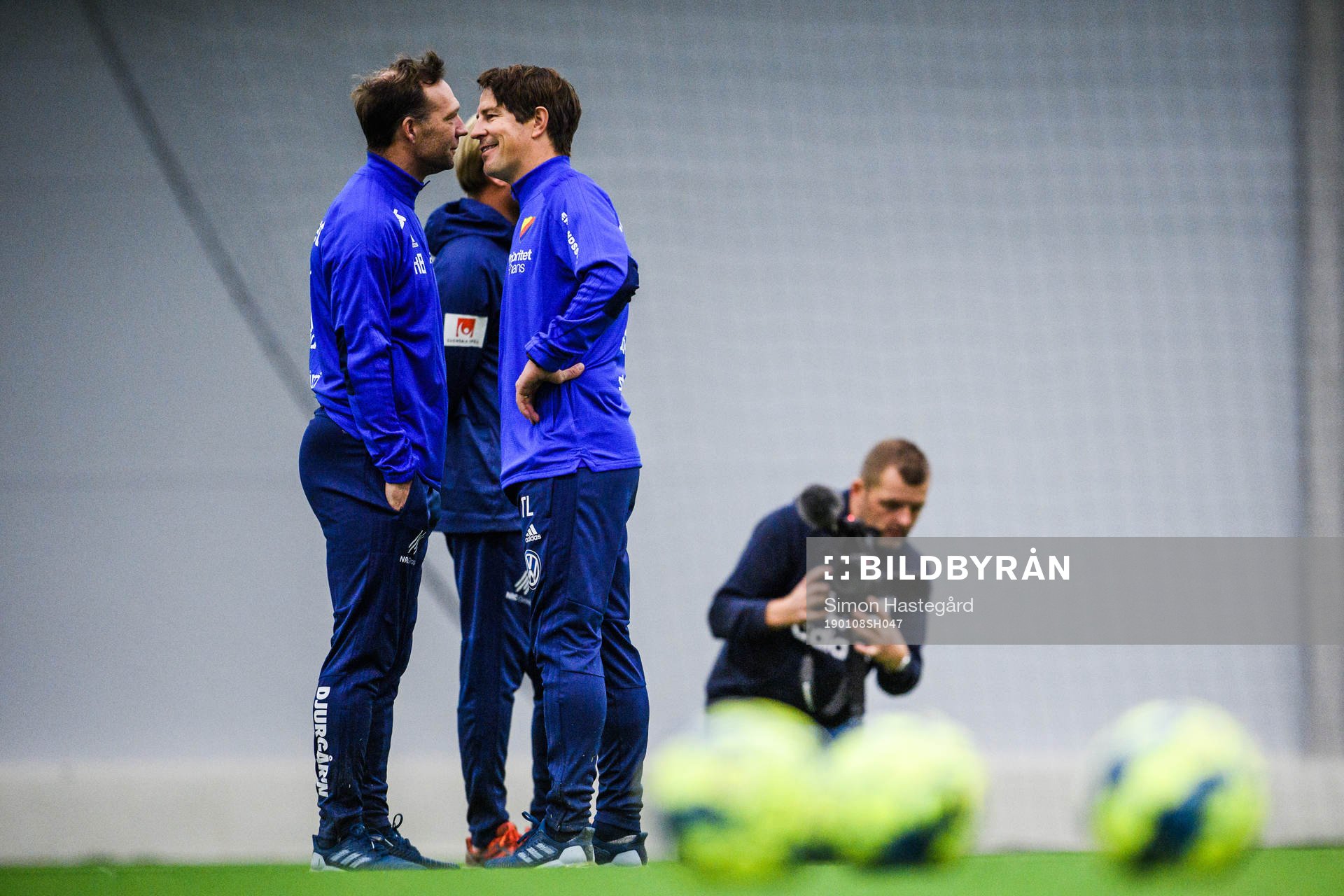 Tränare Kim Bergstrand och Thomas Lagerlöf