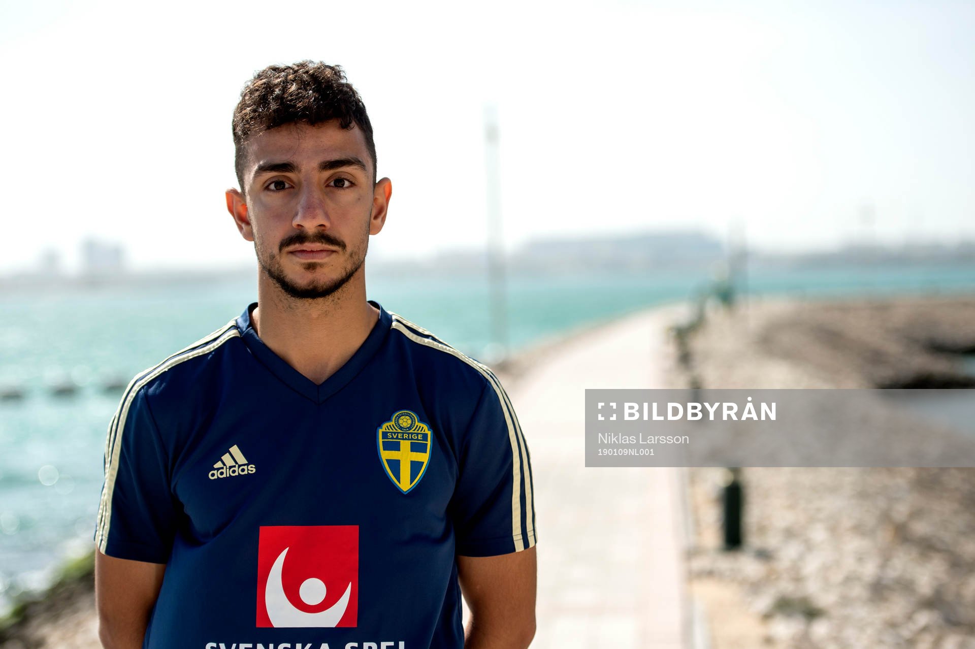 Sweden's Daleho Irandust poses for a portrait during the Winter Tournament on January 9, 2019 in Doha.