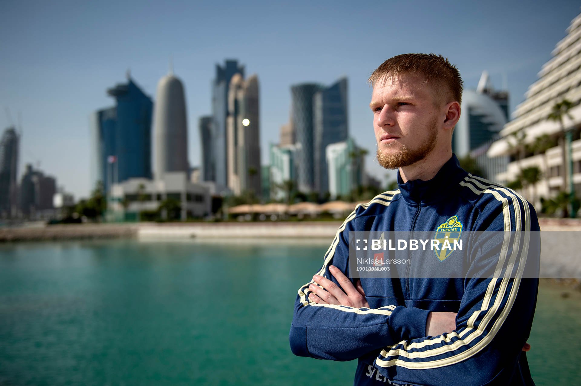 Sweden's Kalle Holmberg poses for a portrait