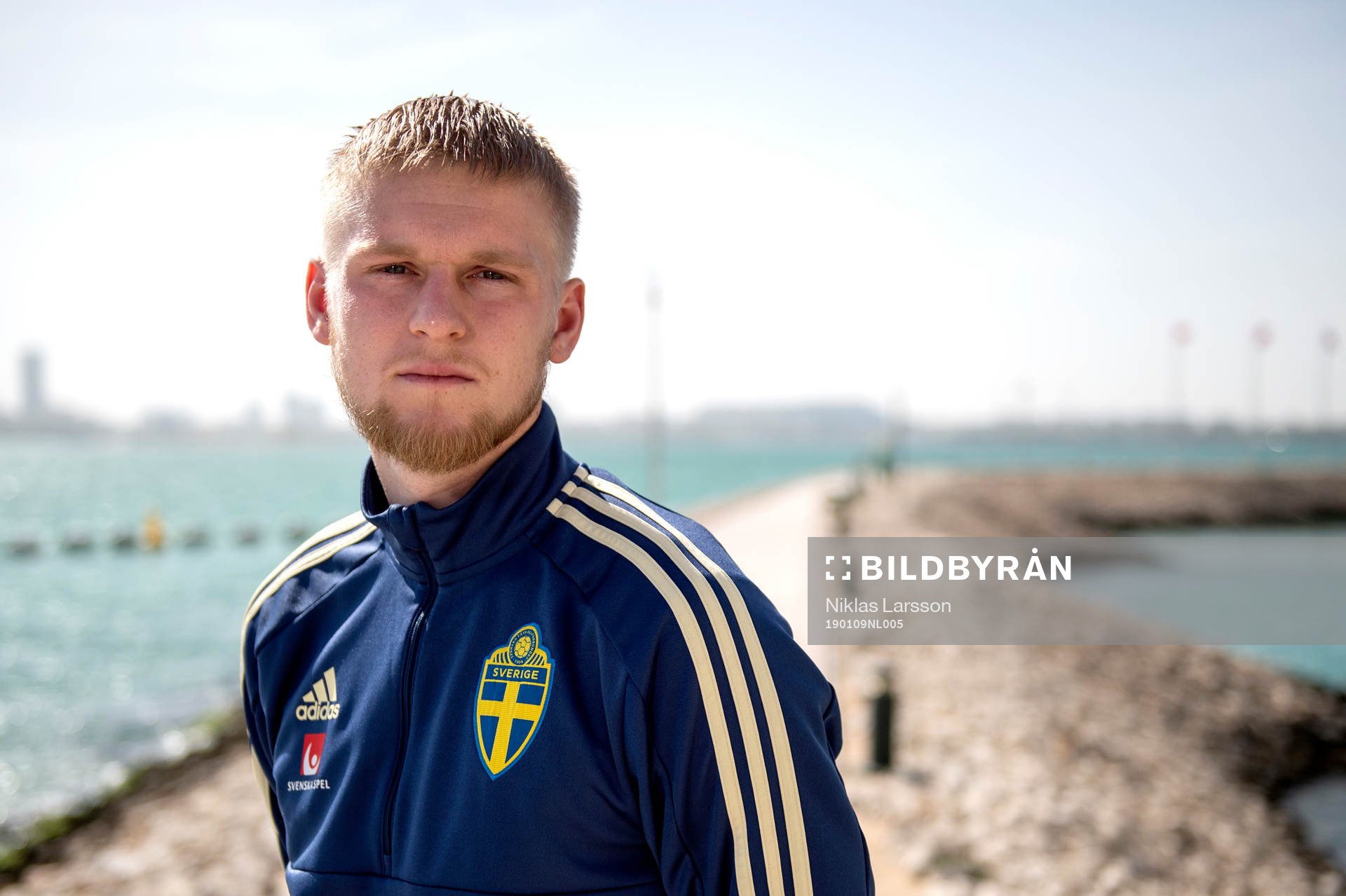 Sweden's Kalle Holmberg poses for a portrait