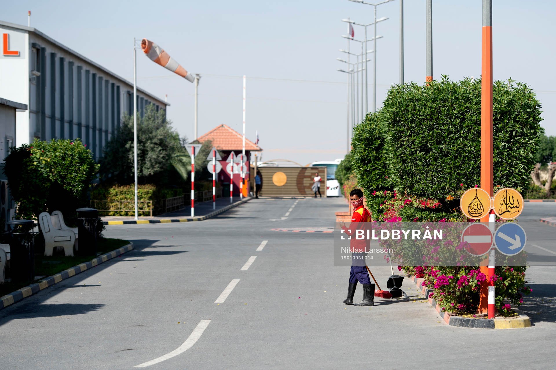 A Worker is seen in Challenger City, which is a residential
