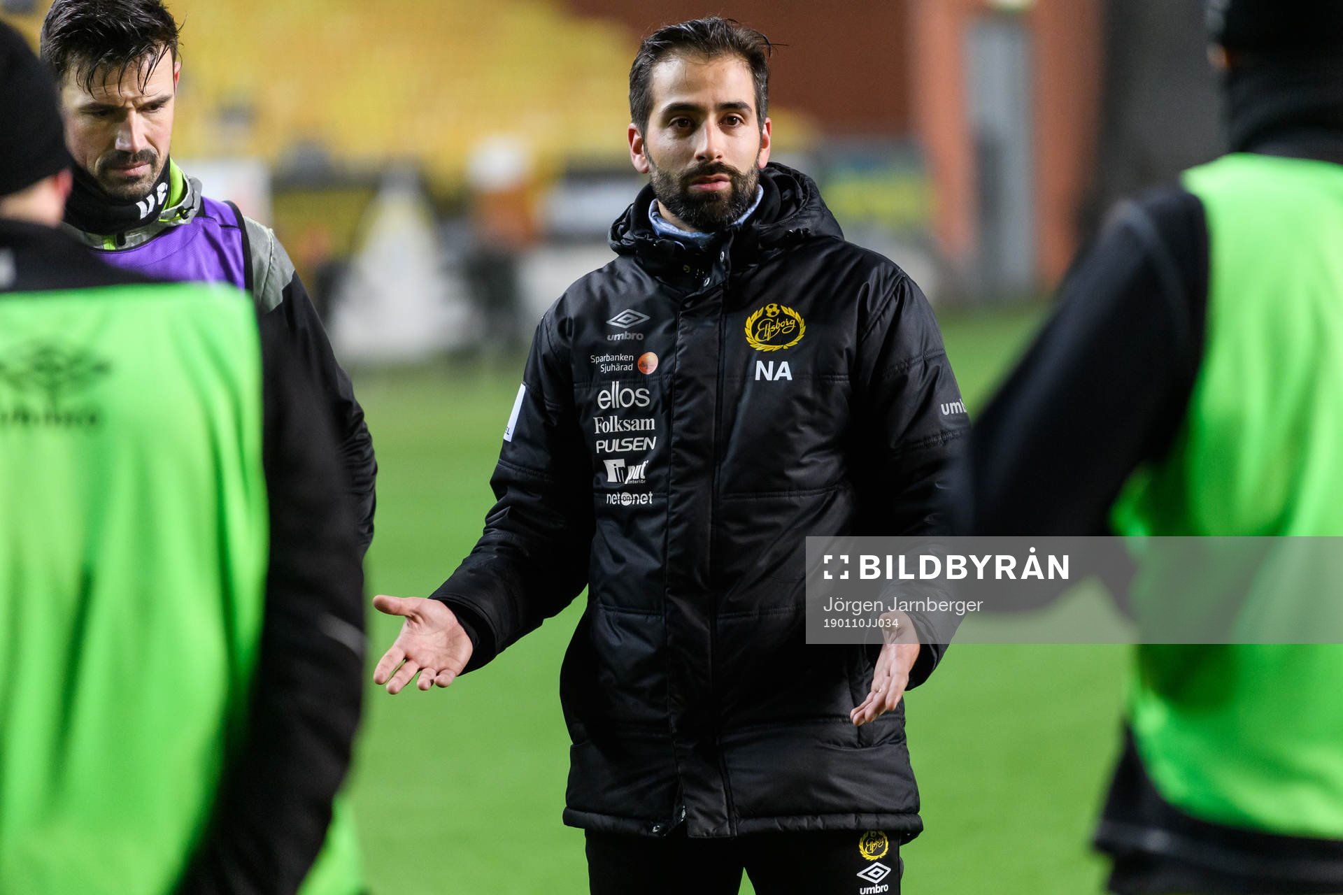 Assisterande manager Nuno De Almeida under en träning med det allsvenska fotbollslaget Elfsborgs den 10 januari 2019 i Borås.
