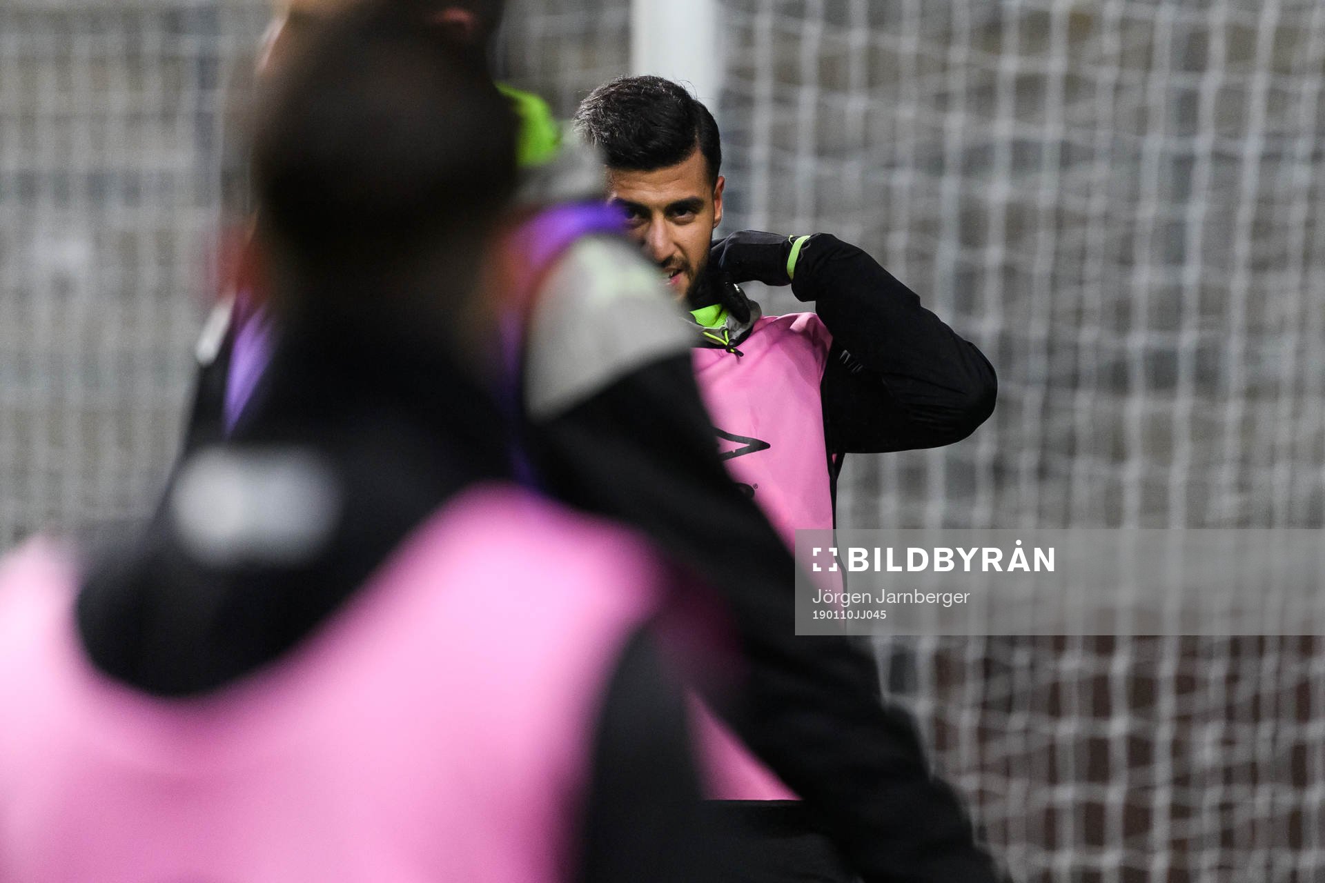 Rami Kaib under en träning med det allsvenska fotbollslaget Elfsborgs den 10 januari 2019 i Borås.