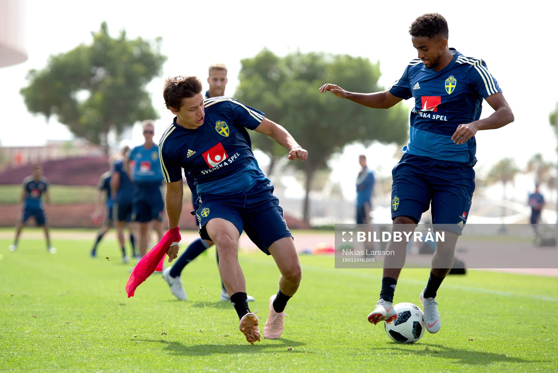 Sweden's Tesfaldet Tekie and Simon Thern