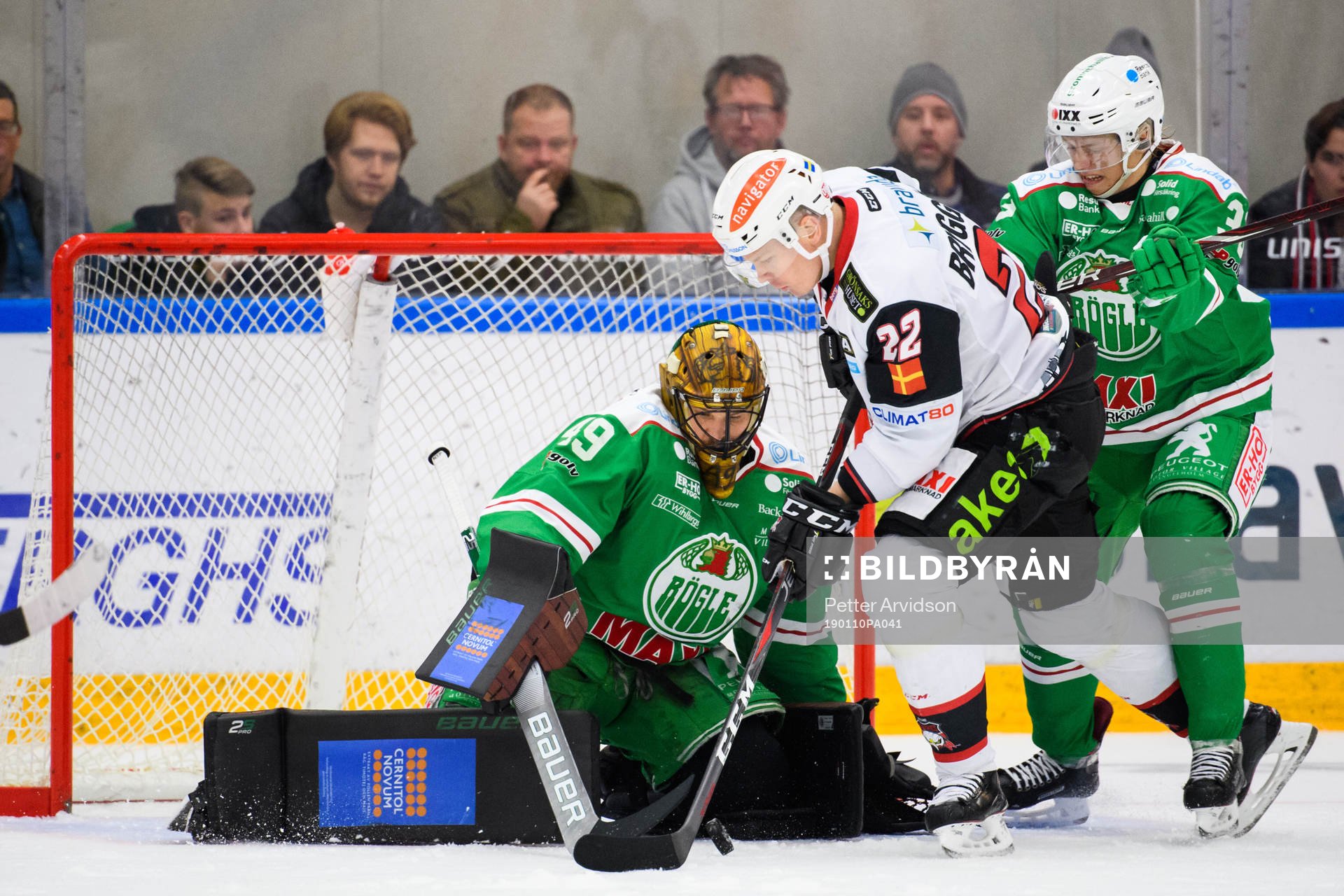 Malmö Redhawks Lars Bryggman oroar mot Rögles målvakt