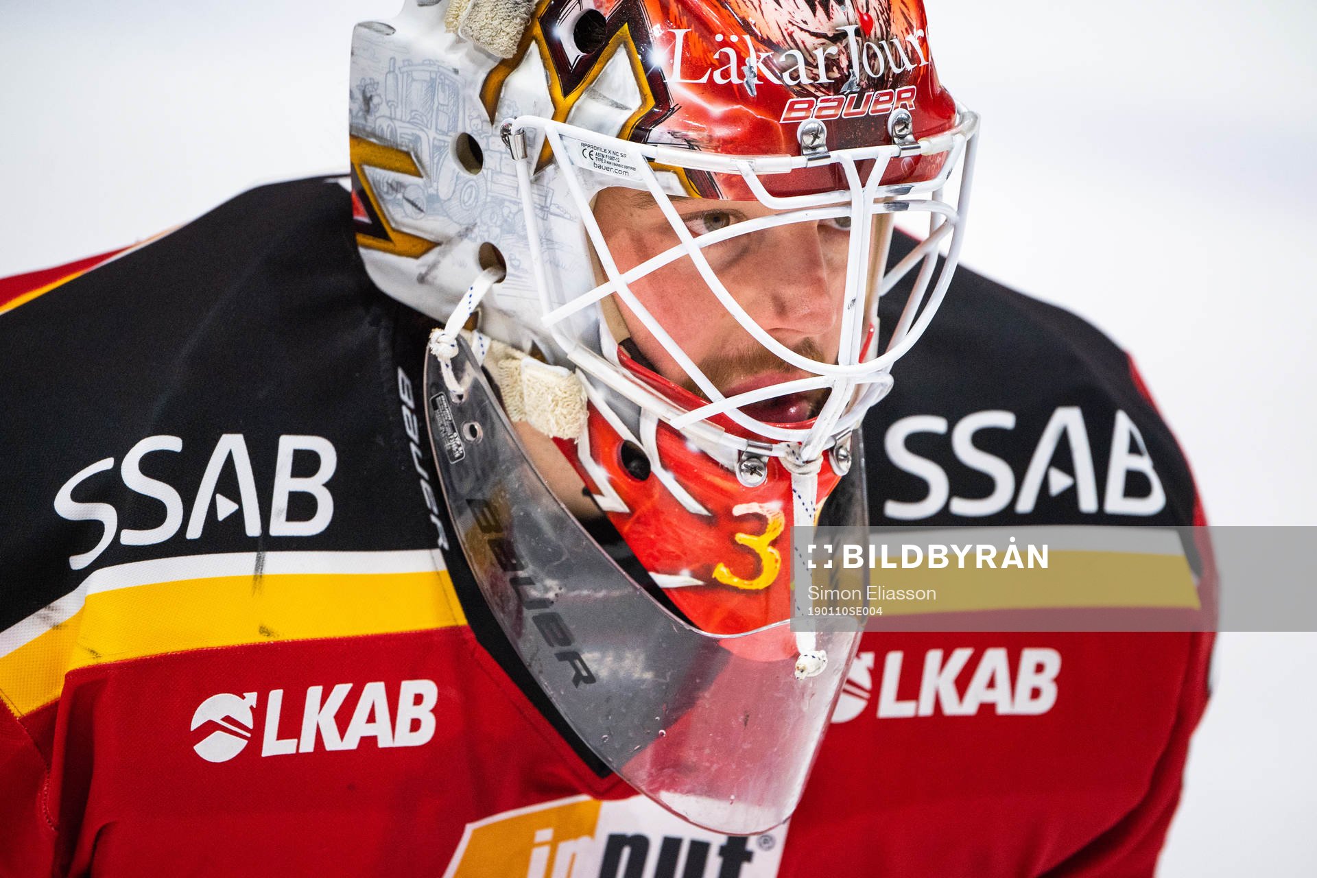 Luleås målvakt Niklas Rubin