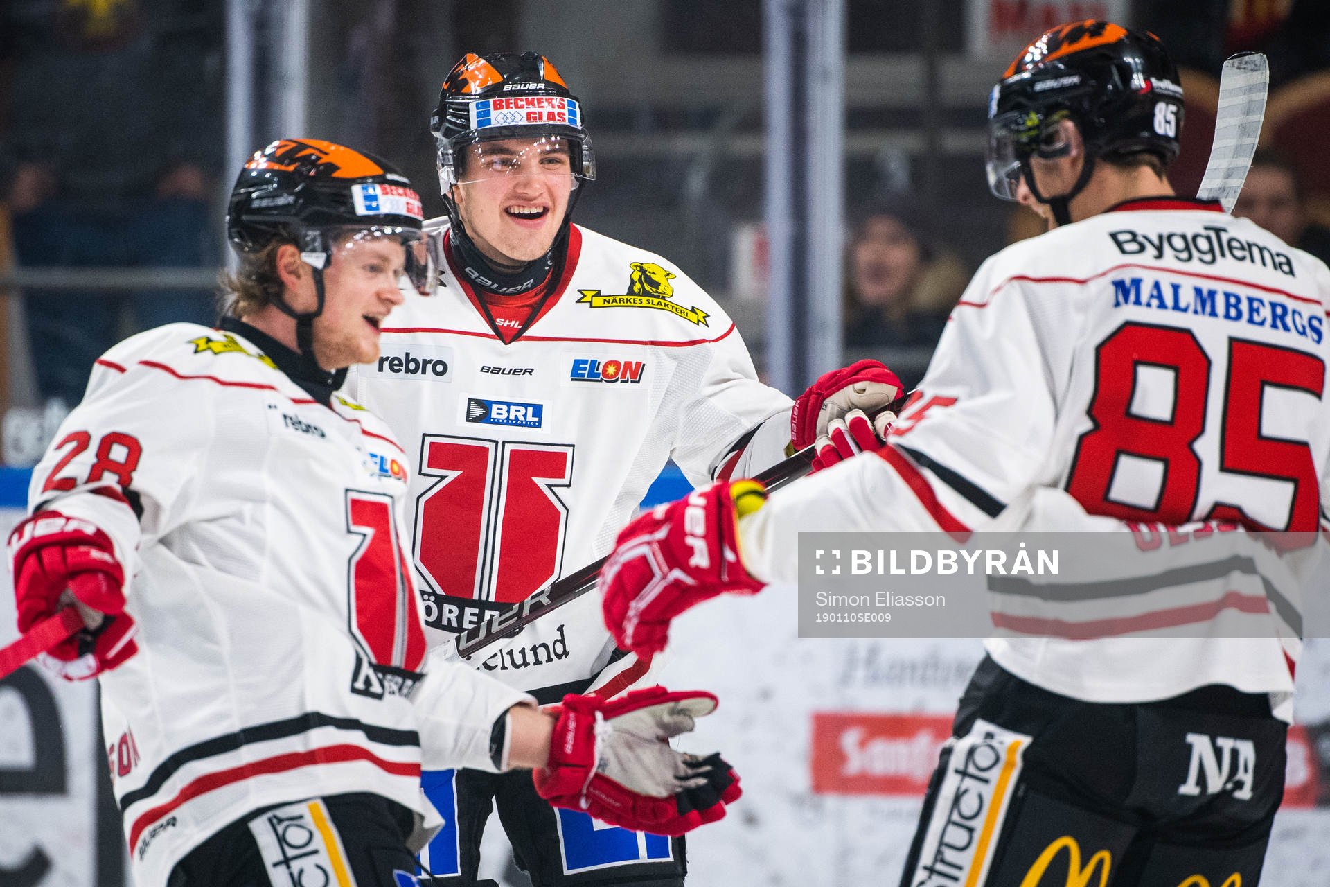 Örebros Linus Arnesson, Glenn Gustafsson och Kalle Olsson
