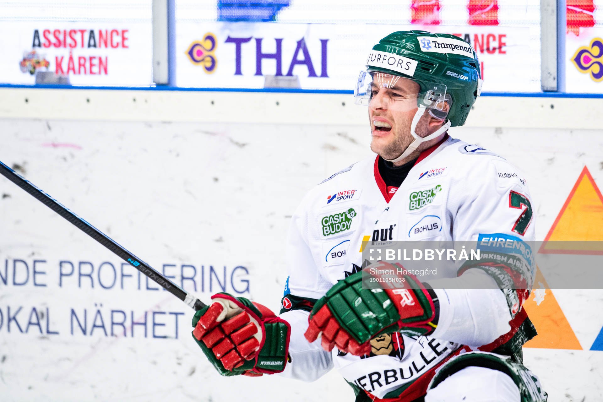 Frölunda Pathrik Westerholm har ont