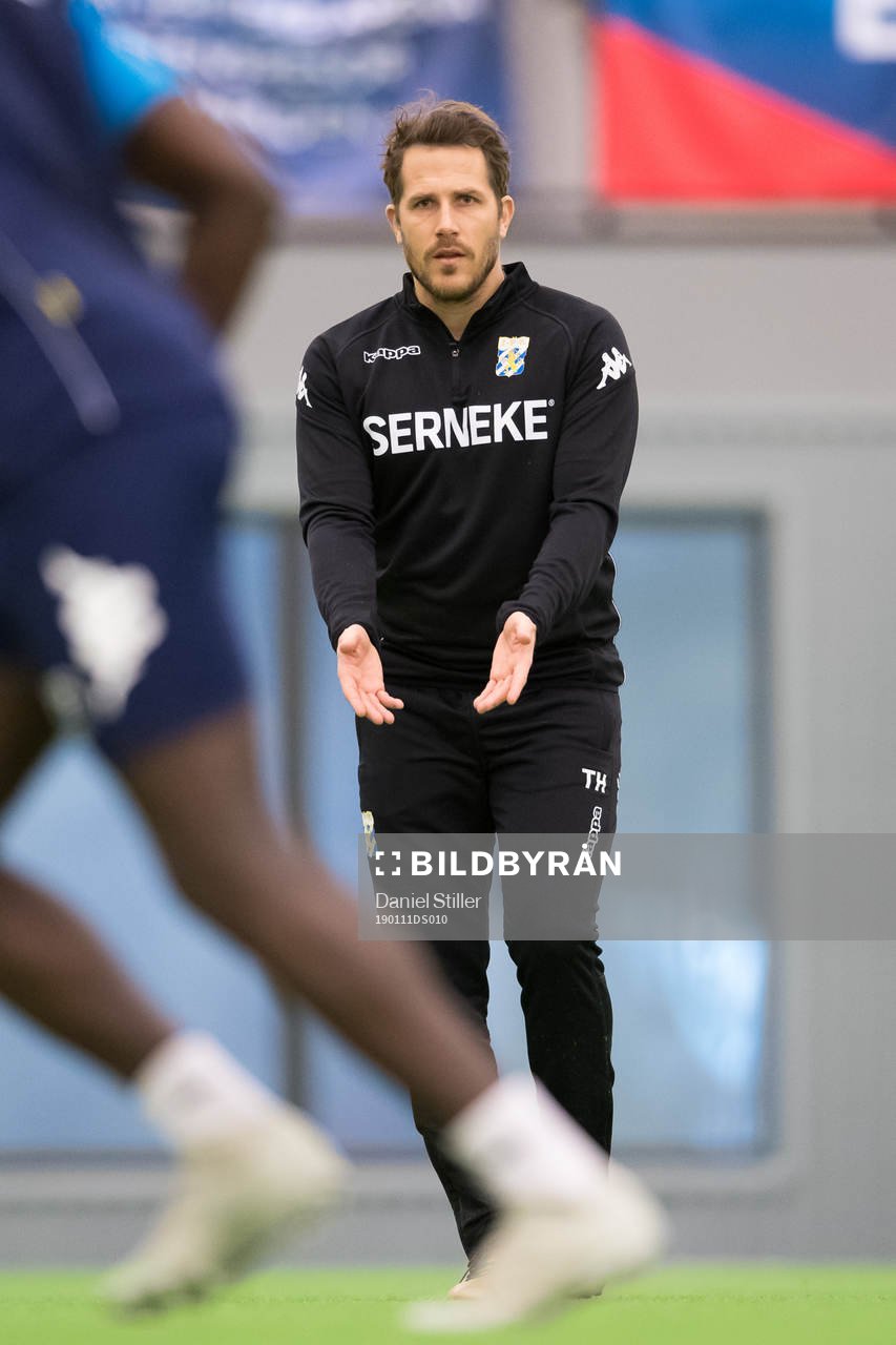 Hjälptränaren Tobias Hysén