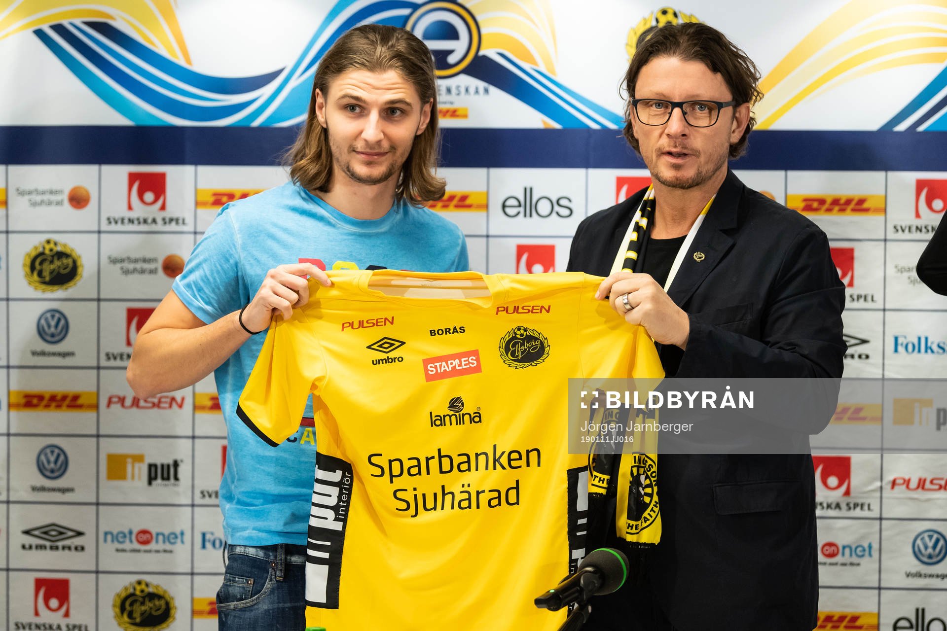 Pawel Cibicki och klubbchef Stefan Andreasson