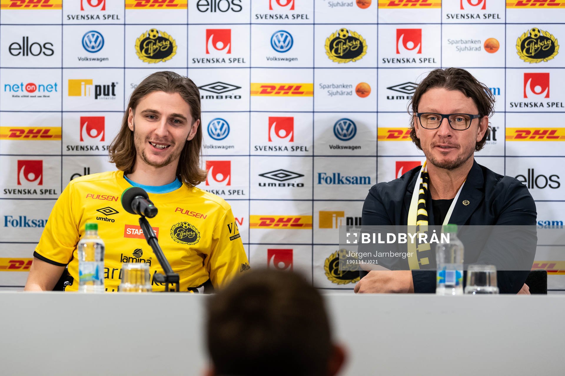 Pawel Cibicki och klubbchef Stefan Andreasson
