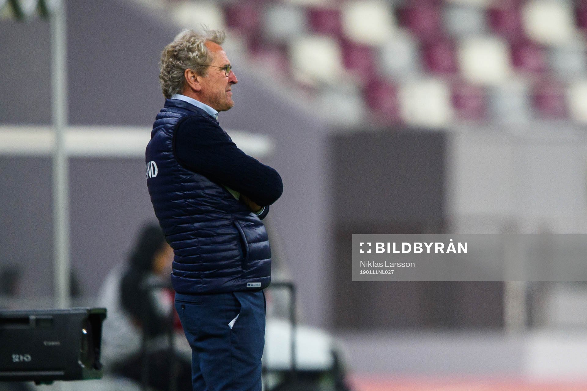 Head coach Erik Hamrén of Iceland during the international friendly football match between Sweden and Iceland on January 11, 2019 in Doha.