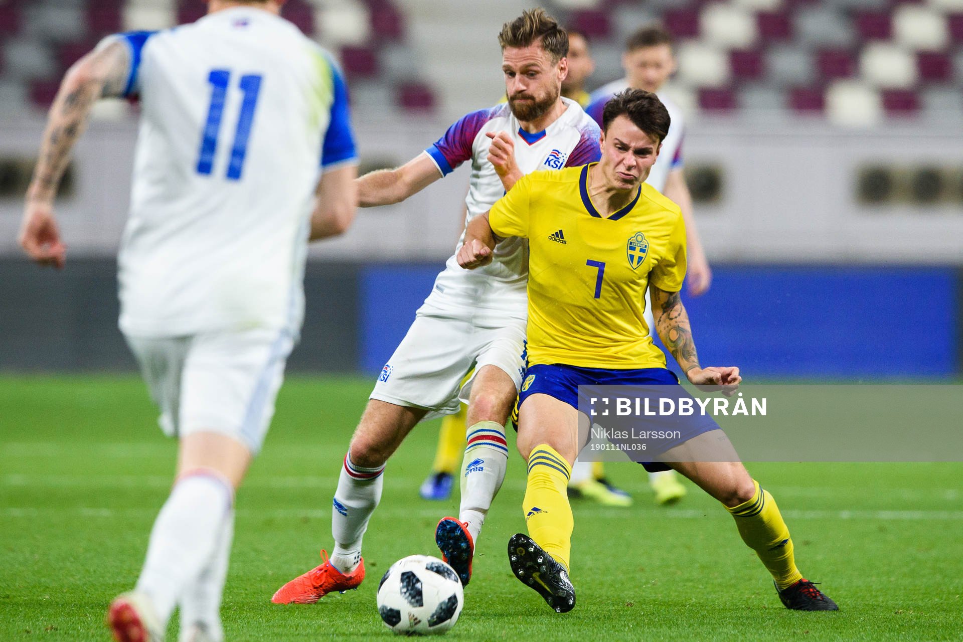 Arnor Smarason. of Iceland  and Melker Hallberg of Sweden