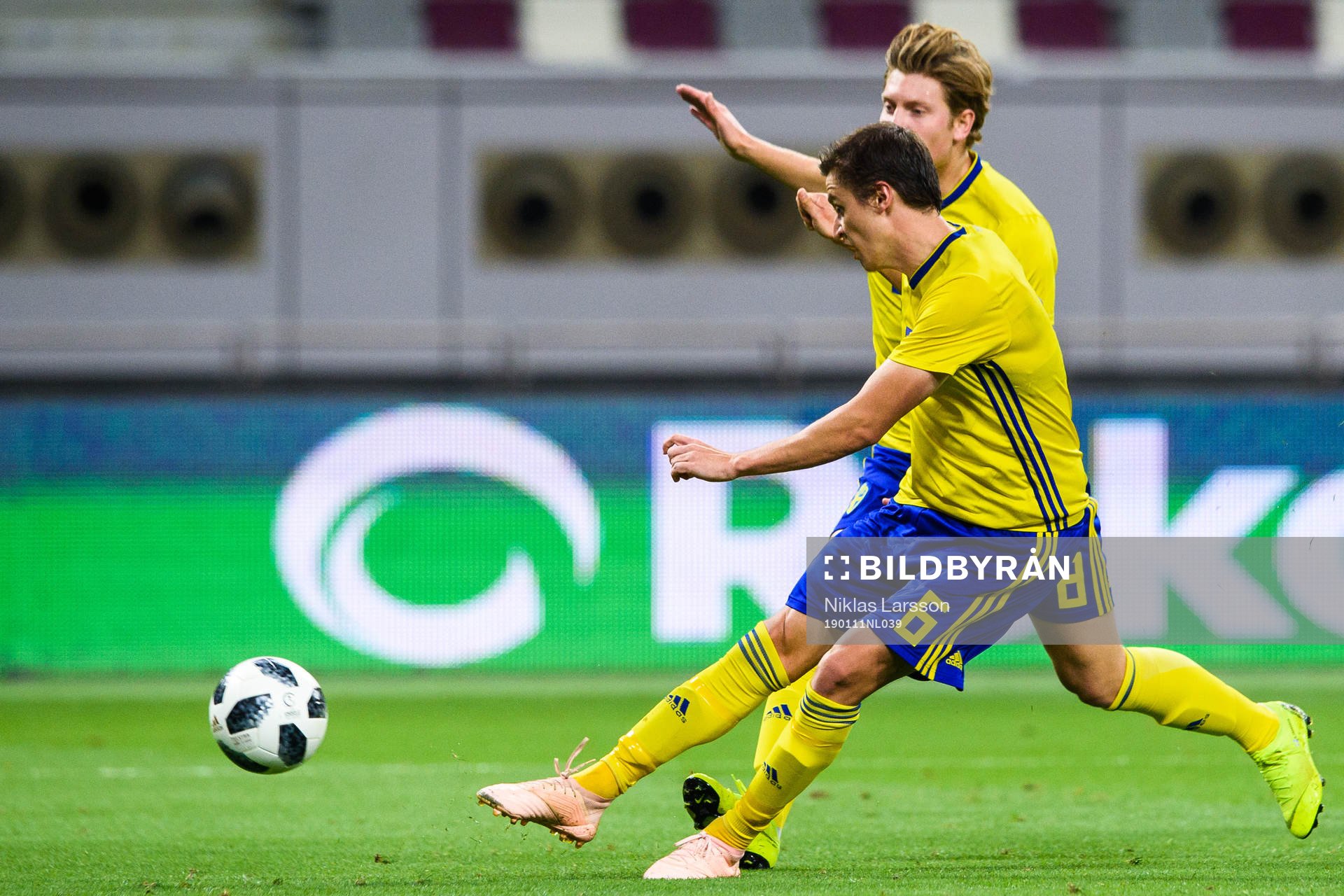 Simon Thern of Sweden  scores 2-1
