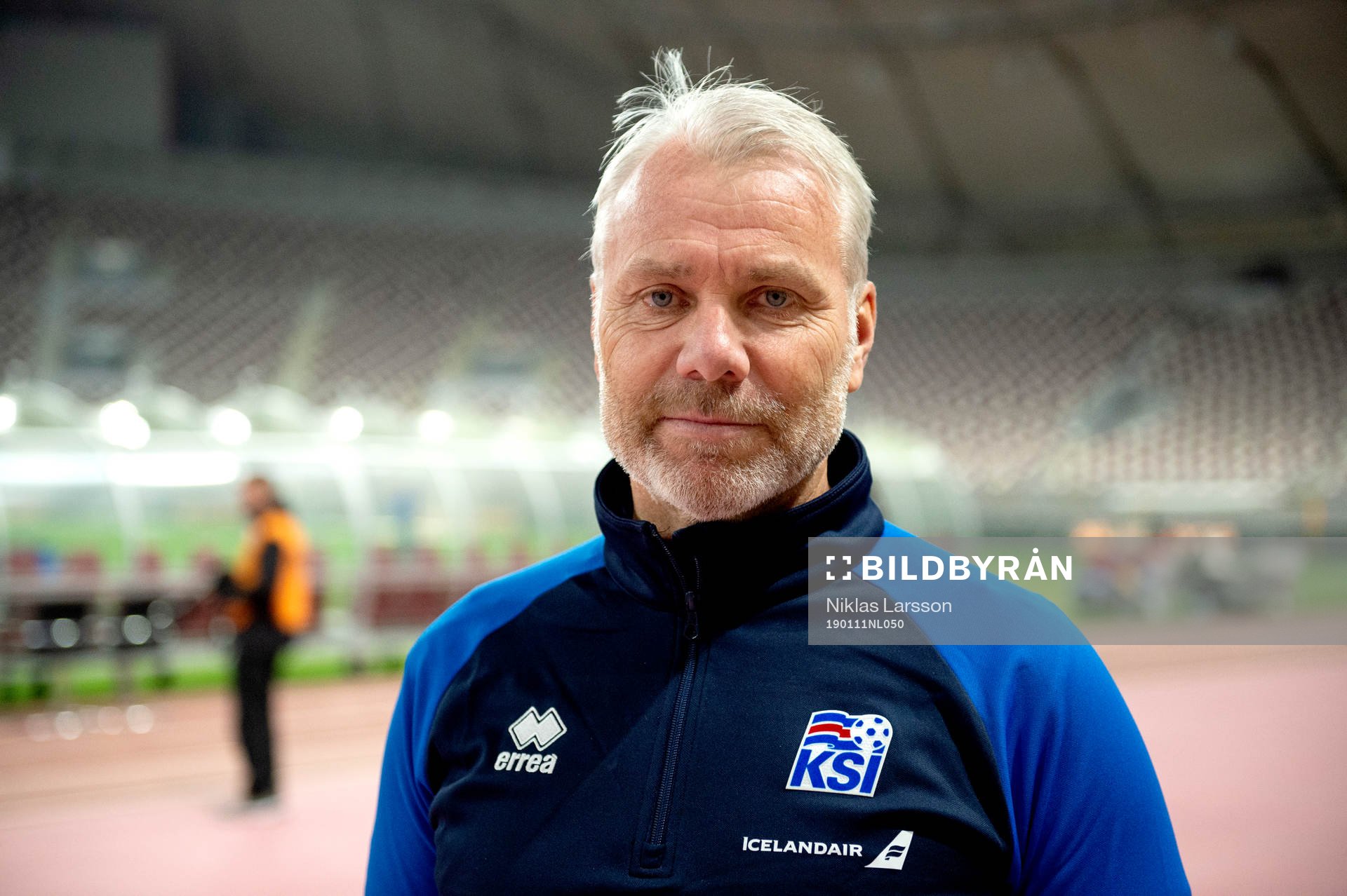 Iceland's goalkeeper coach Lasse Eriksson