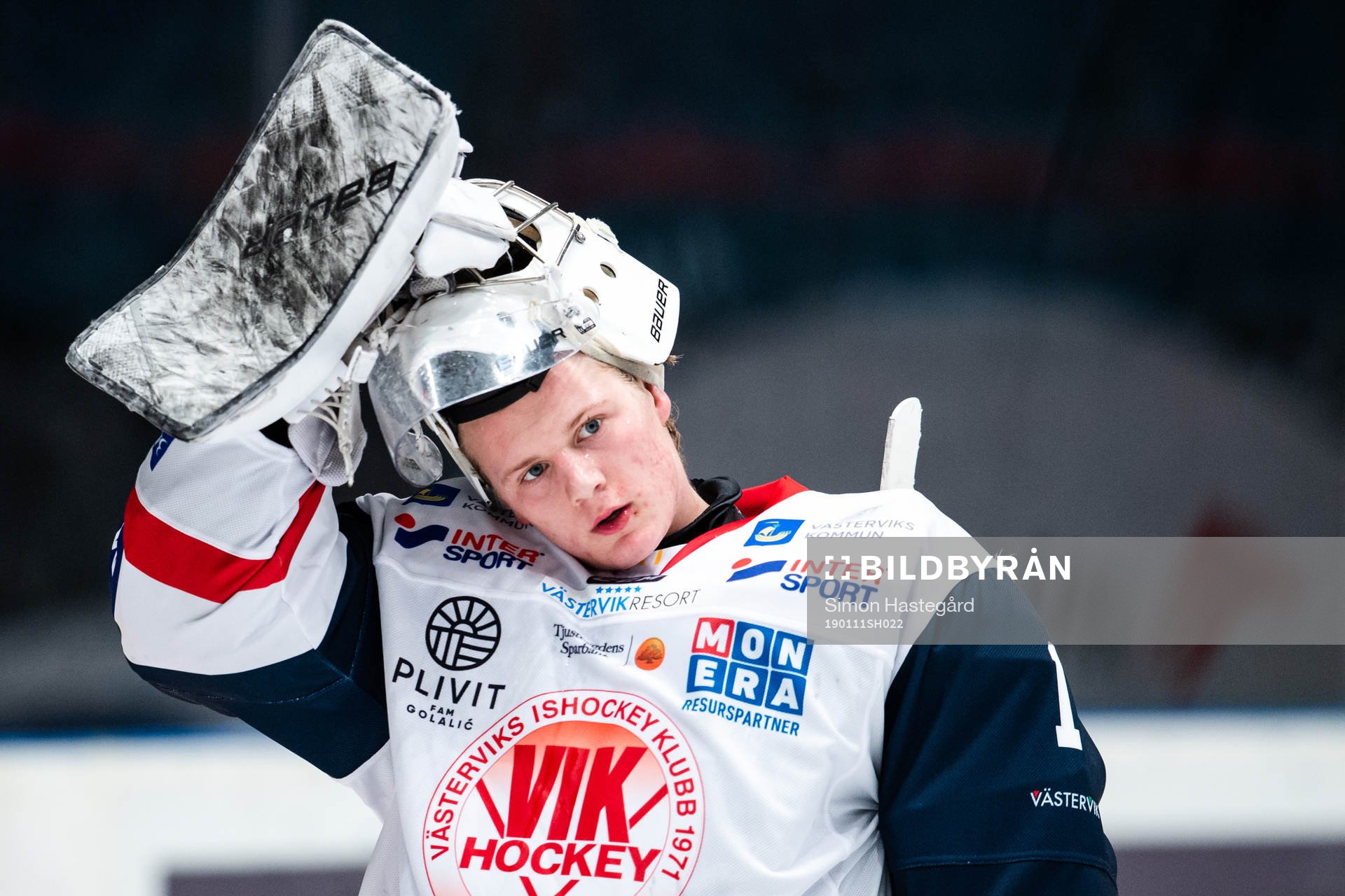 Västerviks målvakt Isak Ragnevad
