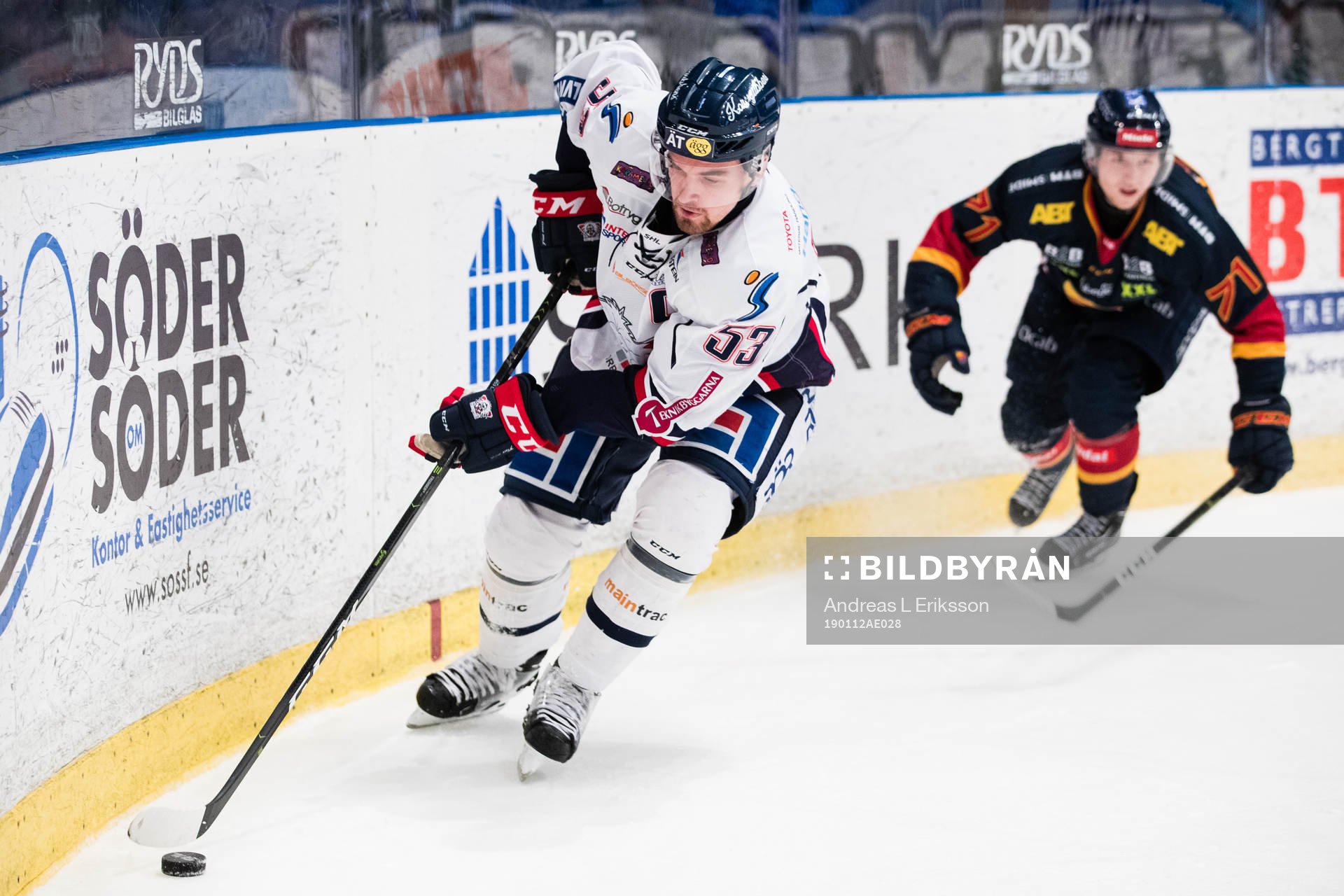 Linköpings Eddie Larsson och Djurgårdens Jonathan
