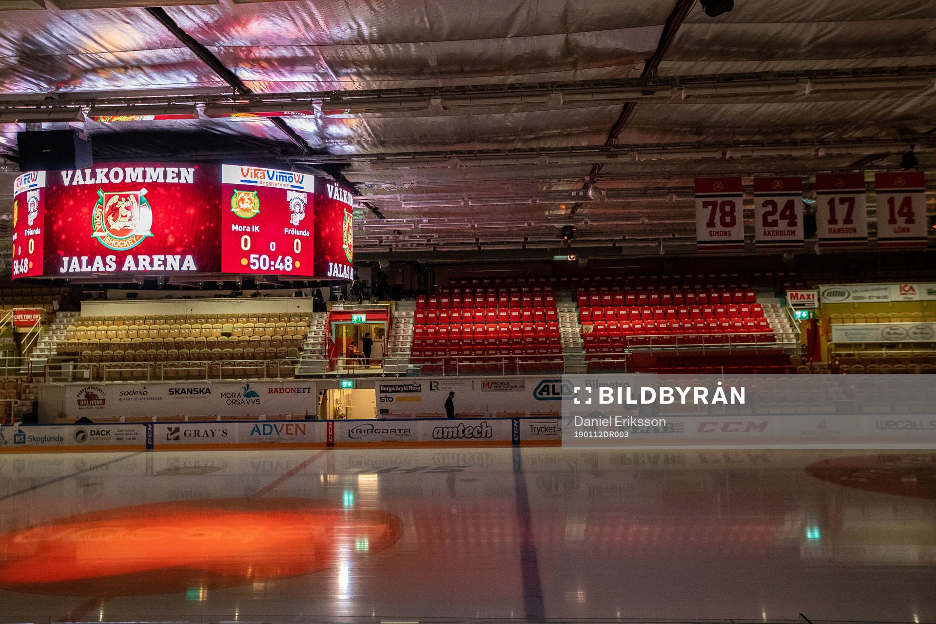 Jalas Arena innan ishockeymatchen i SHL mellan Mora och