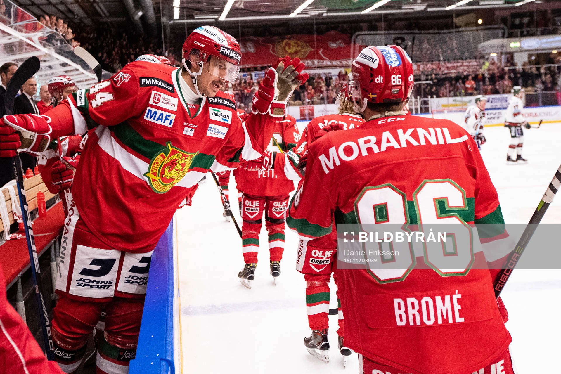 Moras Matej Stransky jublar med Mathias Bromé