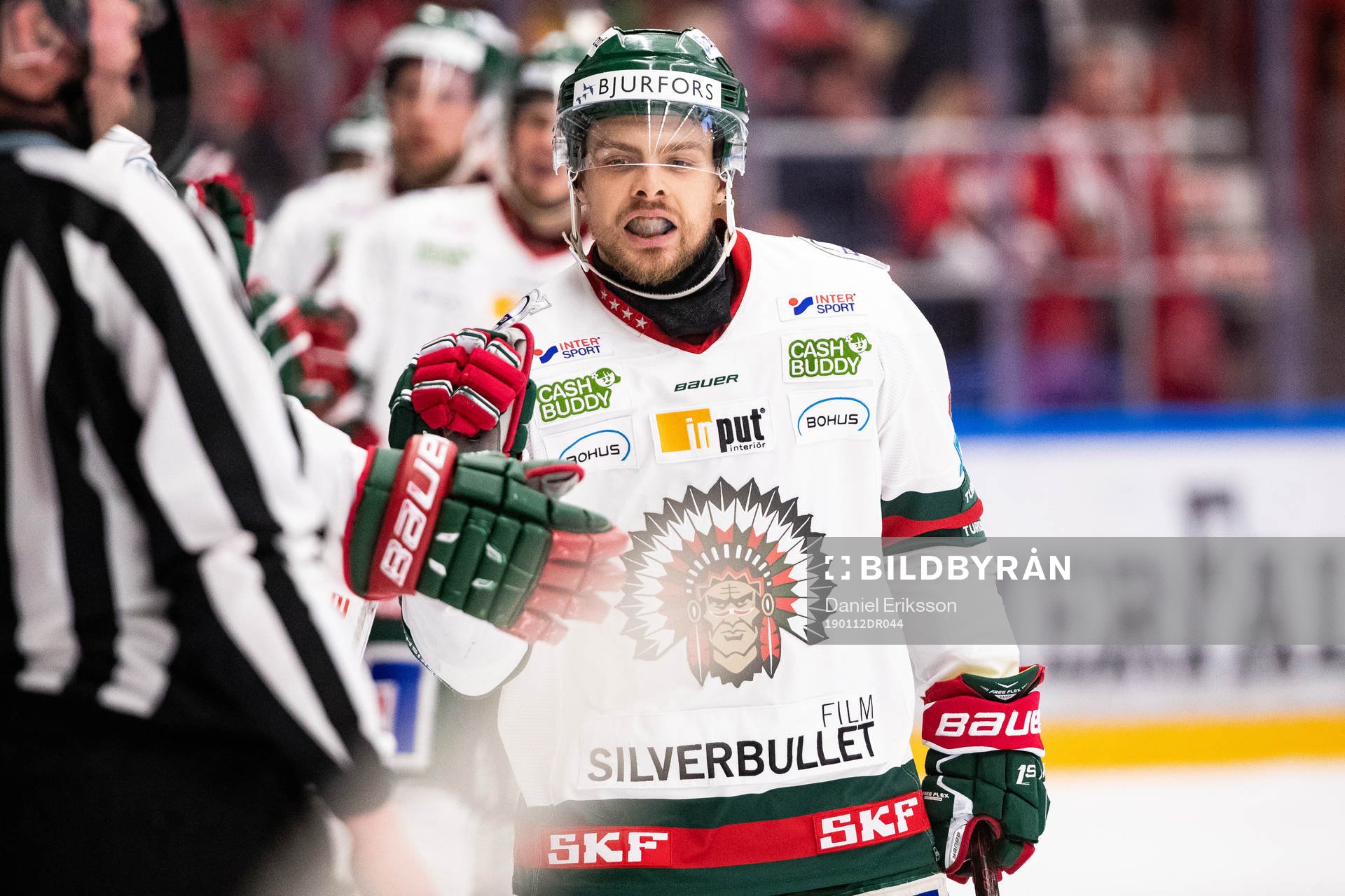 Frölundas Mats Rosseli Olsen jublar