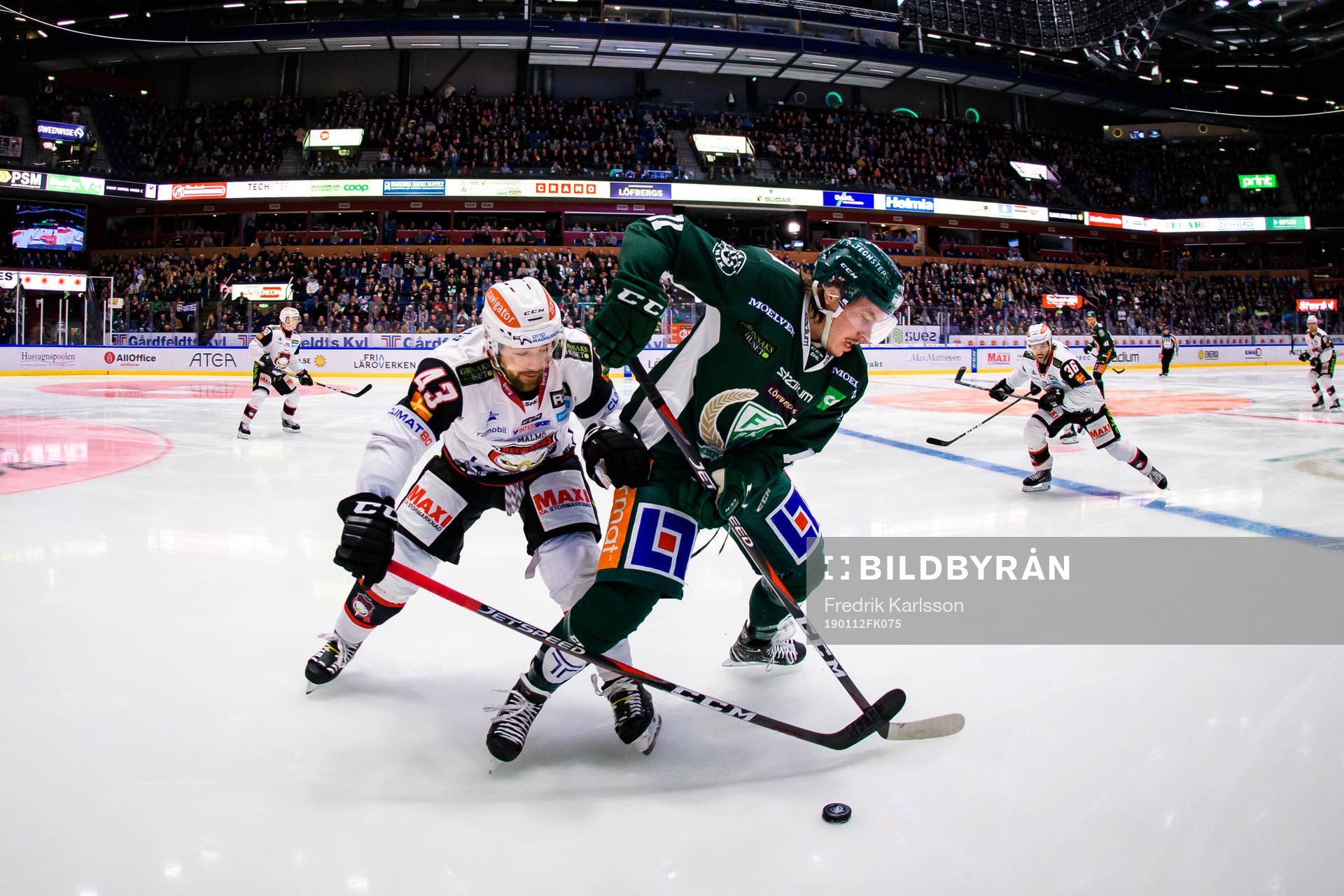 Malmö Redhawks Nichlas Hardt och Färjestads Joakim Nygård