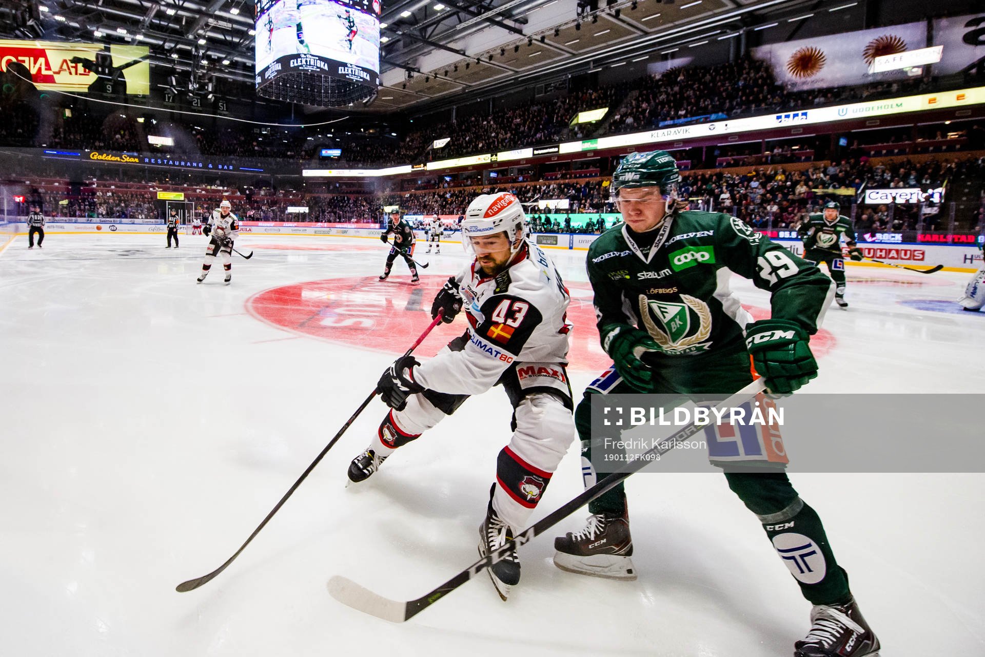 Malmö Redhawks Nichlas Hardt och Färjestads Oskar Steen