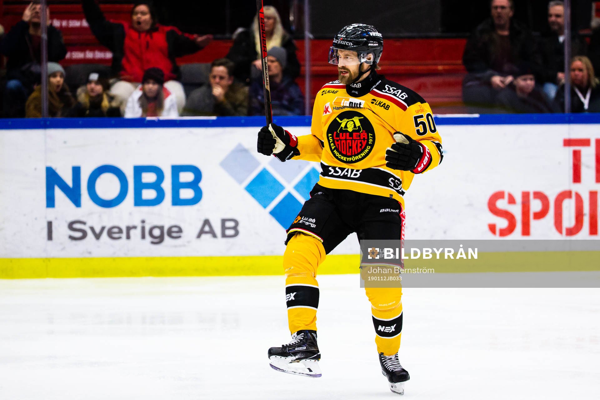 Luleås Daniel Sondell jublar