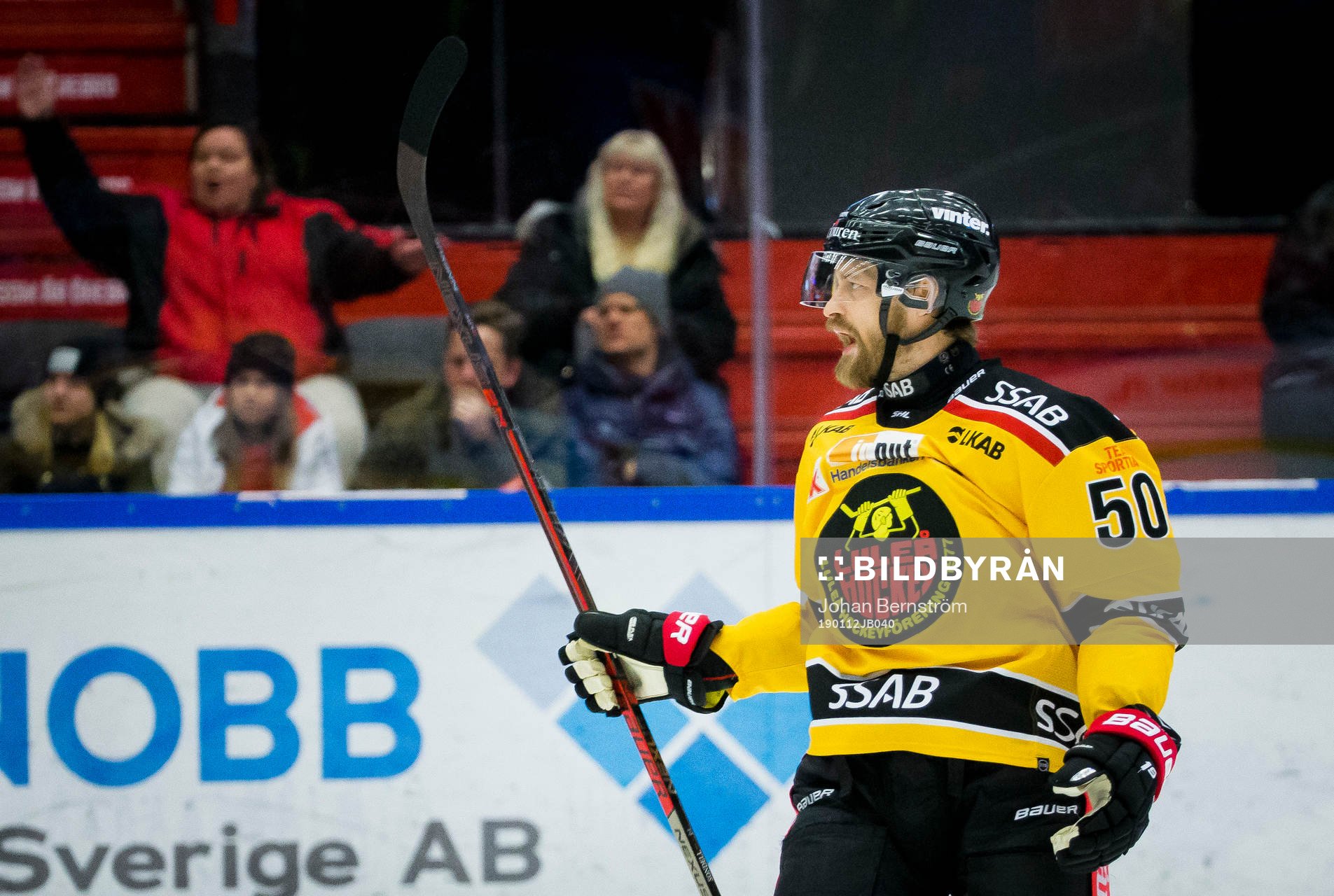 Luleås Daniel Sondell gör 1-2 och jublar