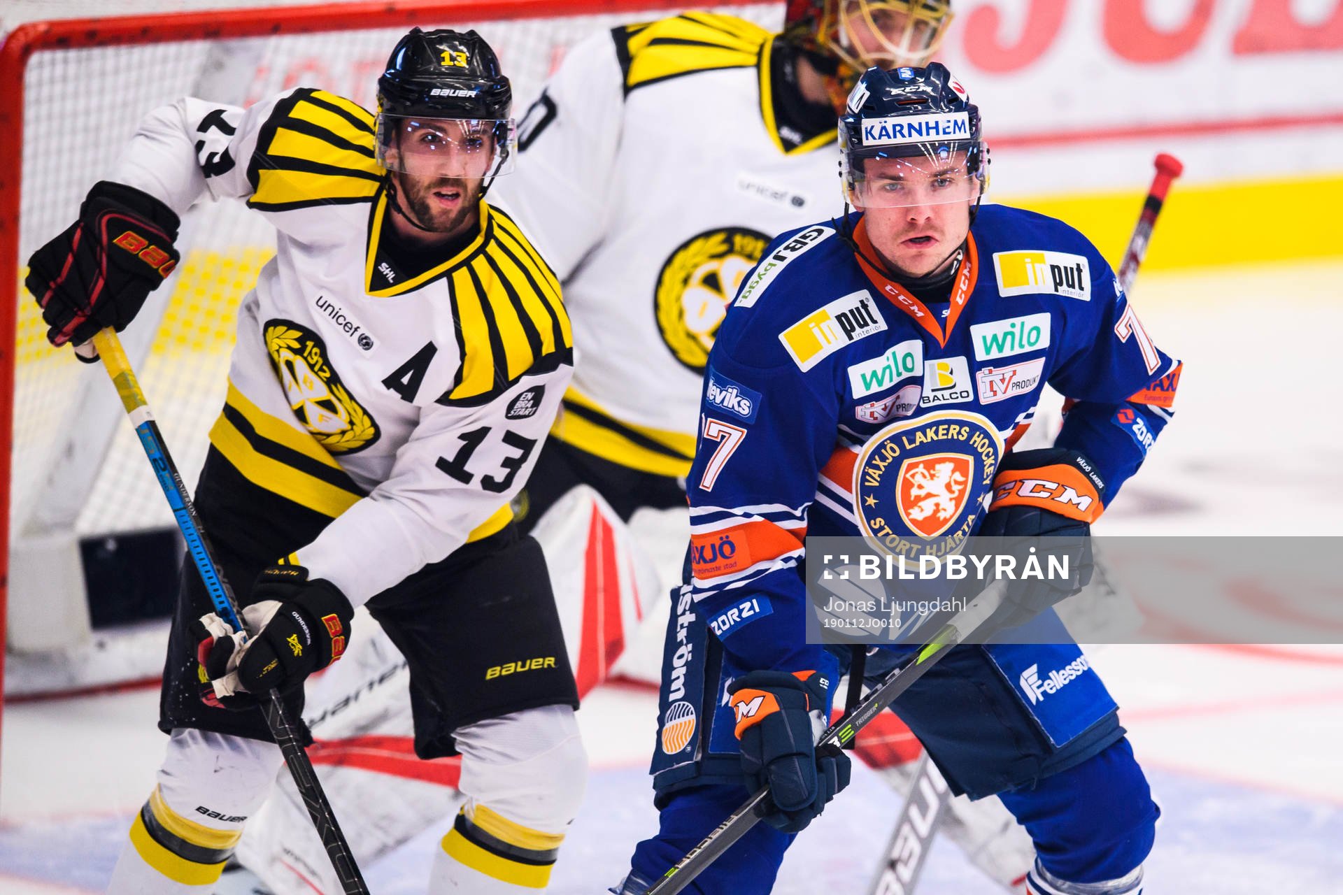 Brynäs Ryan Gunderson och Växjös Pontus Netterberg