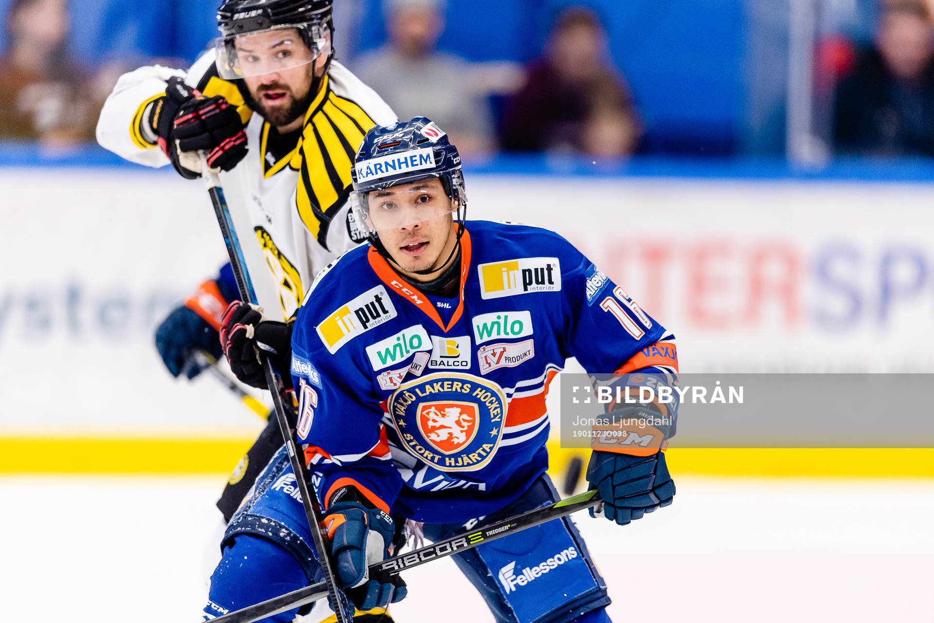 Växjös Austin Ortega och Brynäs Johan Alcén