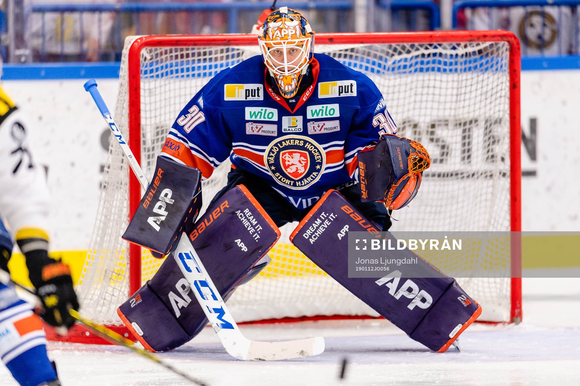 Växjös målvakt Viktor Fasth