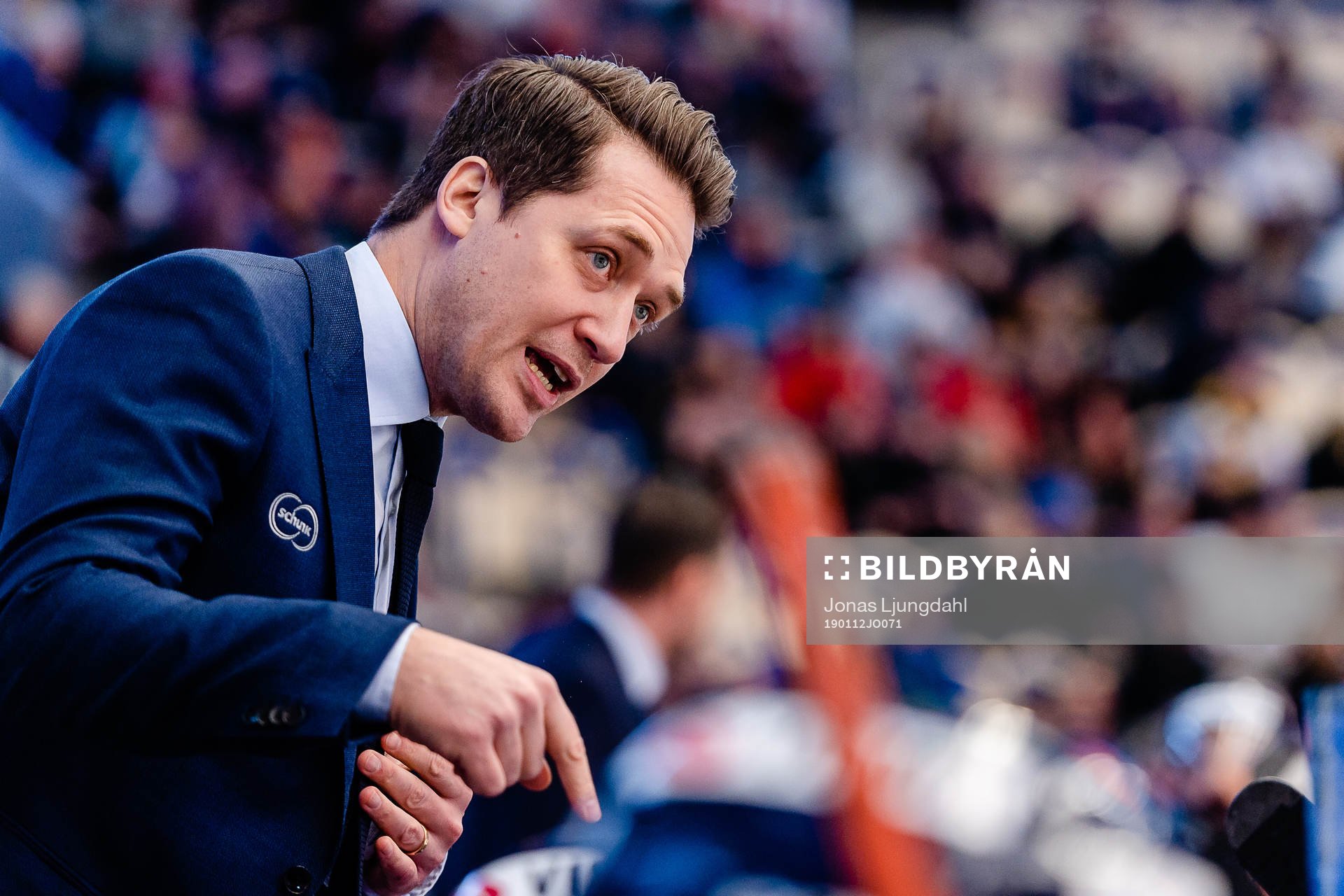 Växjös tränare Sam Hallam