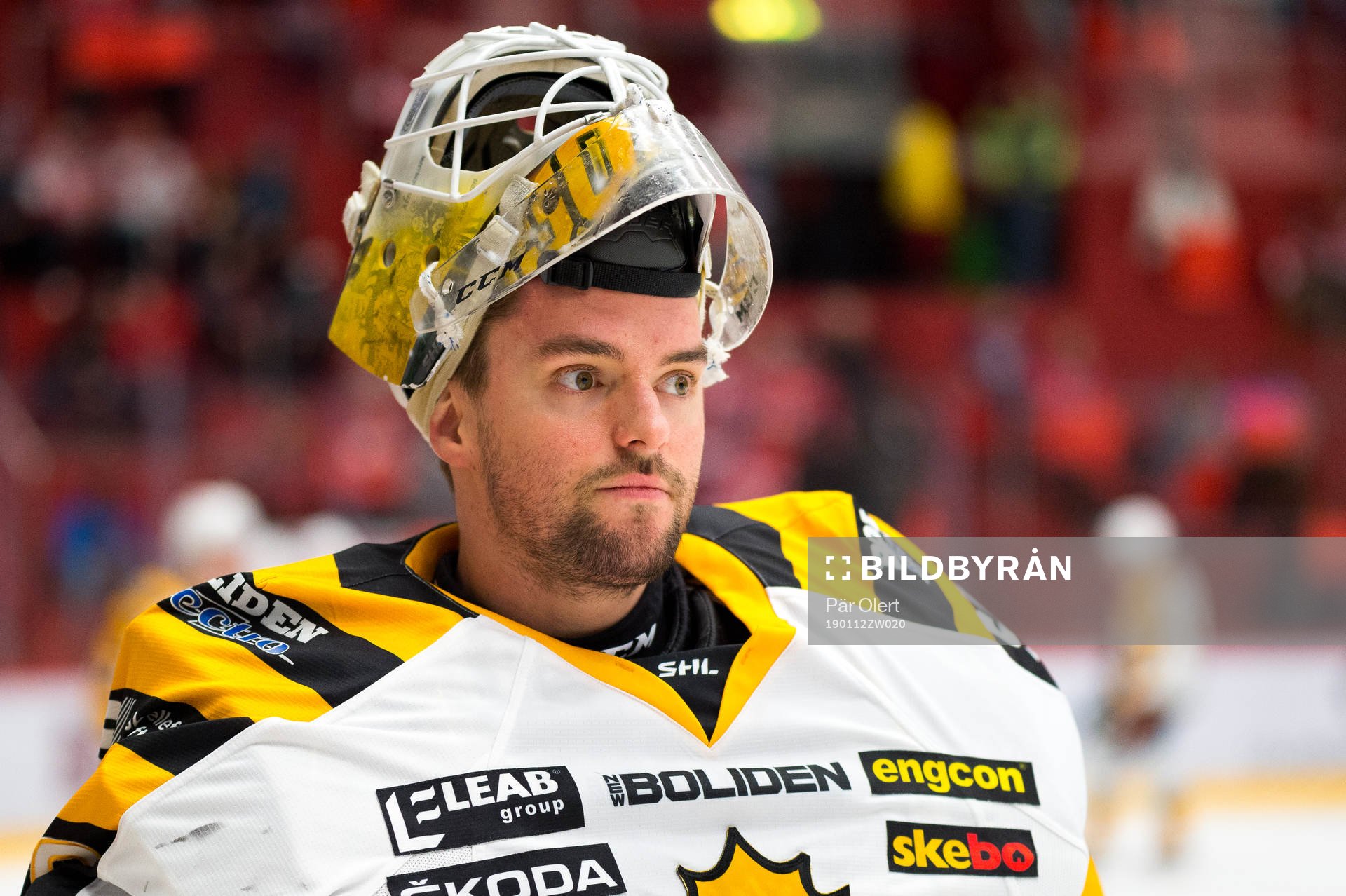 Skellefteås målvakt Gustaf Lindvall