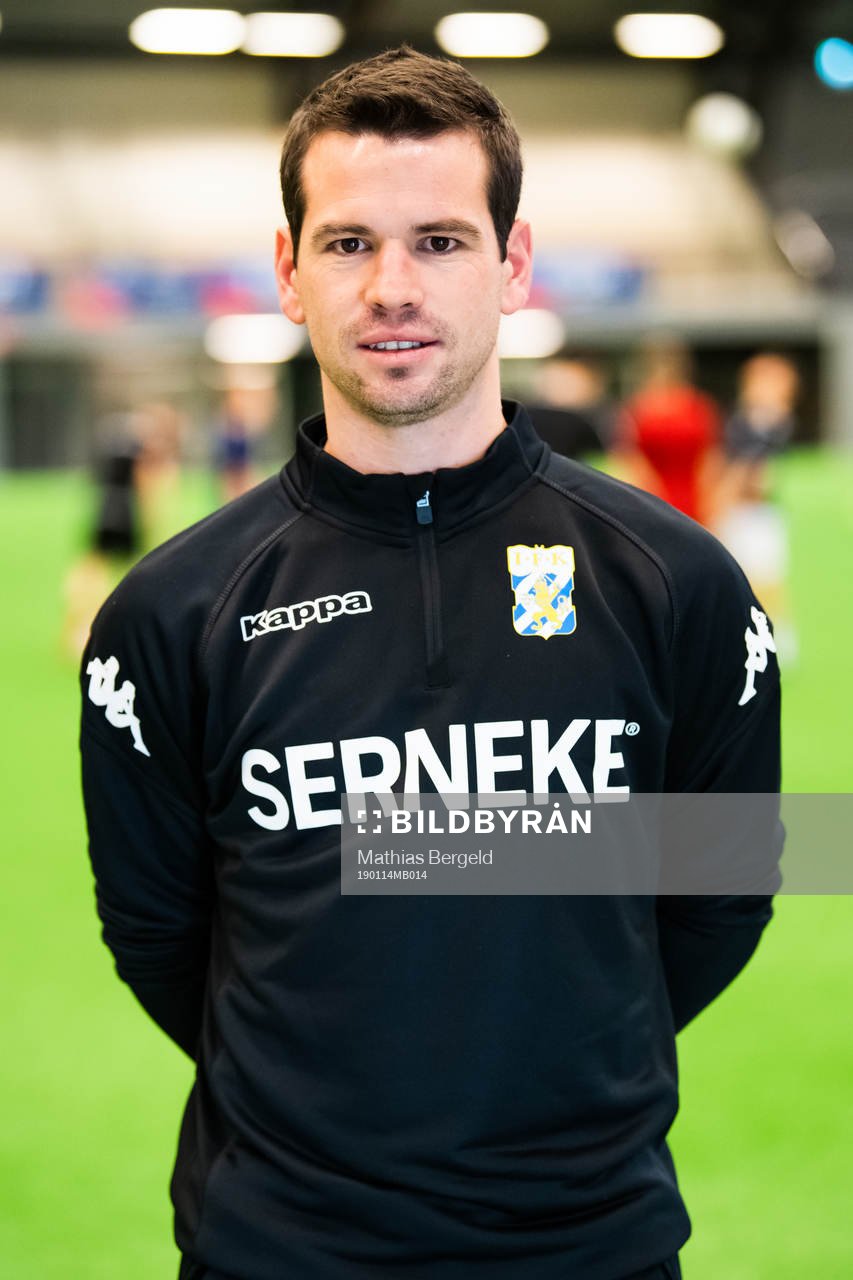 Assisterande tränare Ferran Sibila poserar för ett porträtt efter en träning med det allsvenska fotbollslaget IFK Göteborg den 14 januari 2019 i Göteborg.