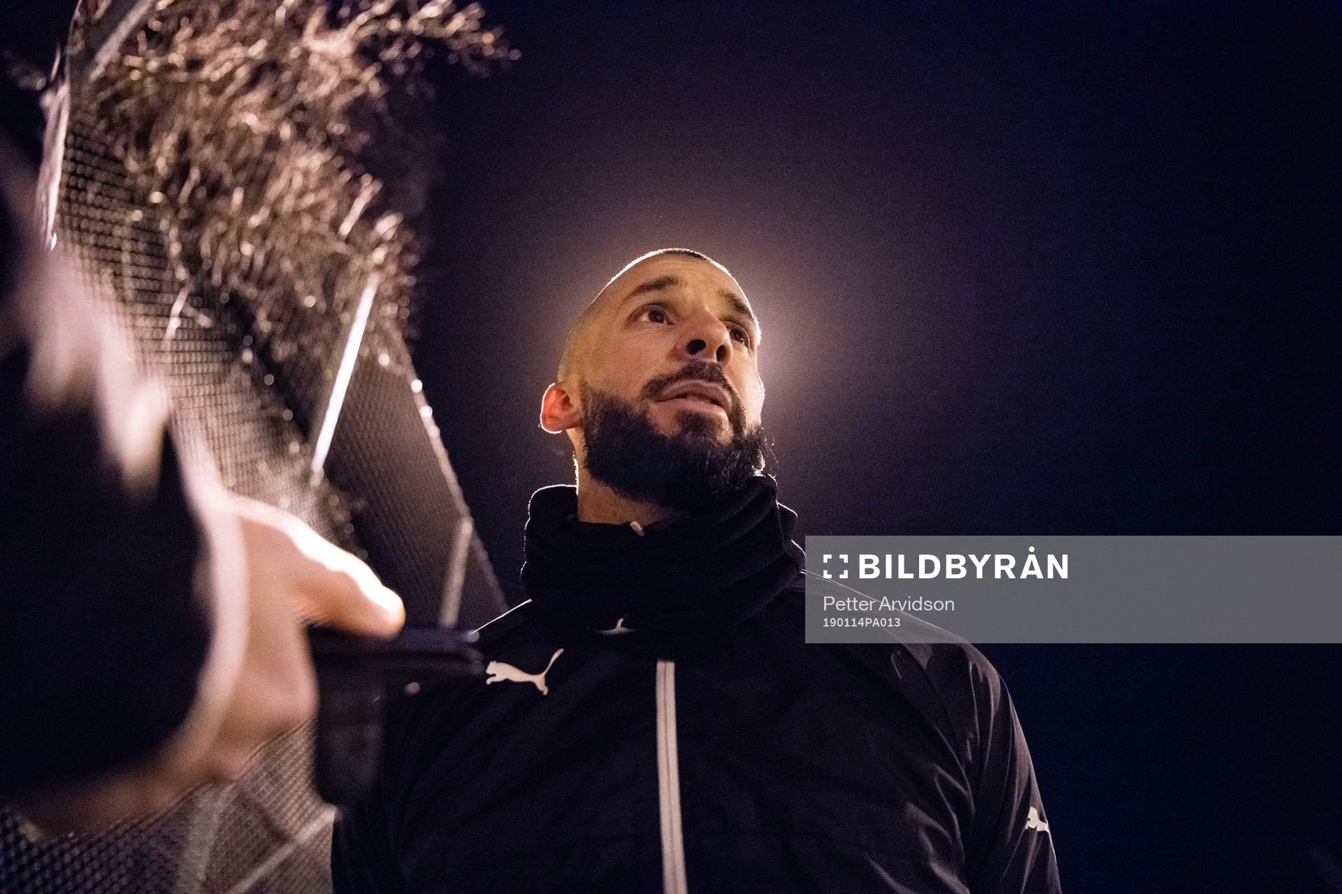 Guillermo Molins efter en fotbollsträning med Malmö FF den 14 januari 2019 i Malmö.