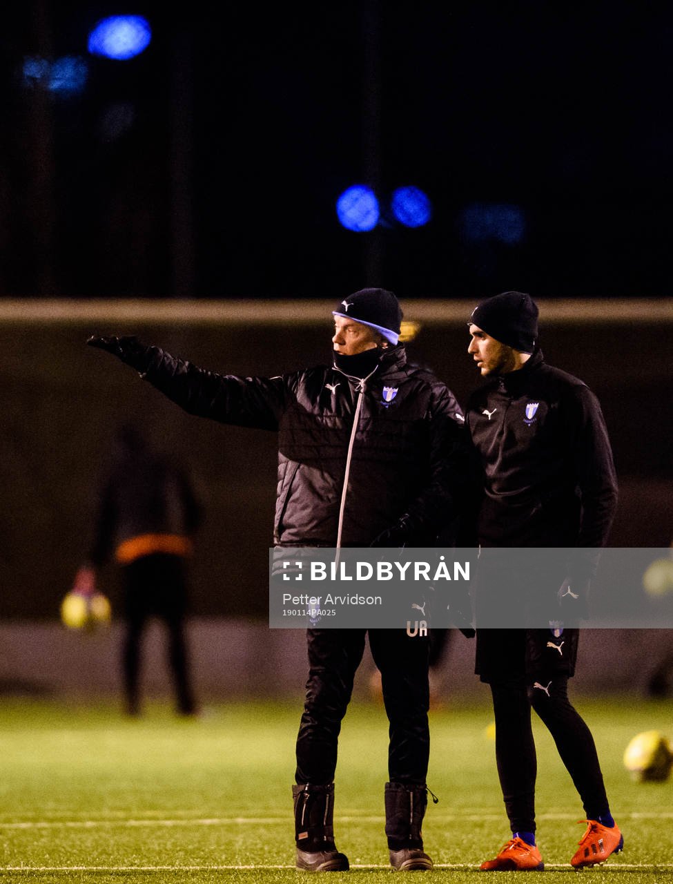 Tränare Uwe Rösler och Egzon Binaku