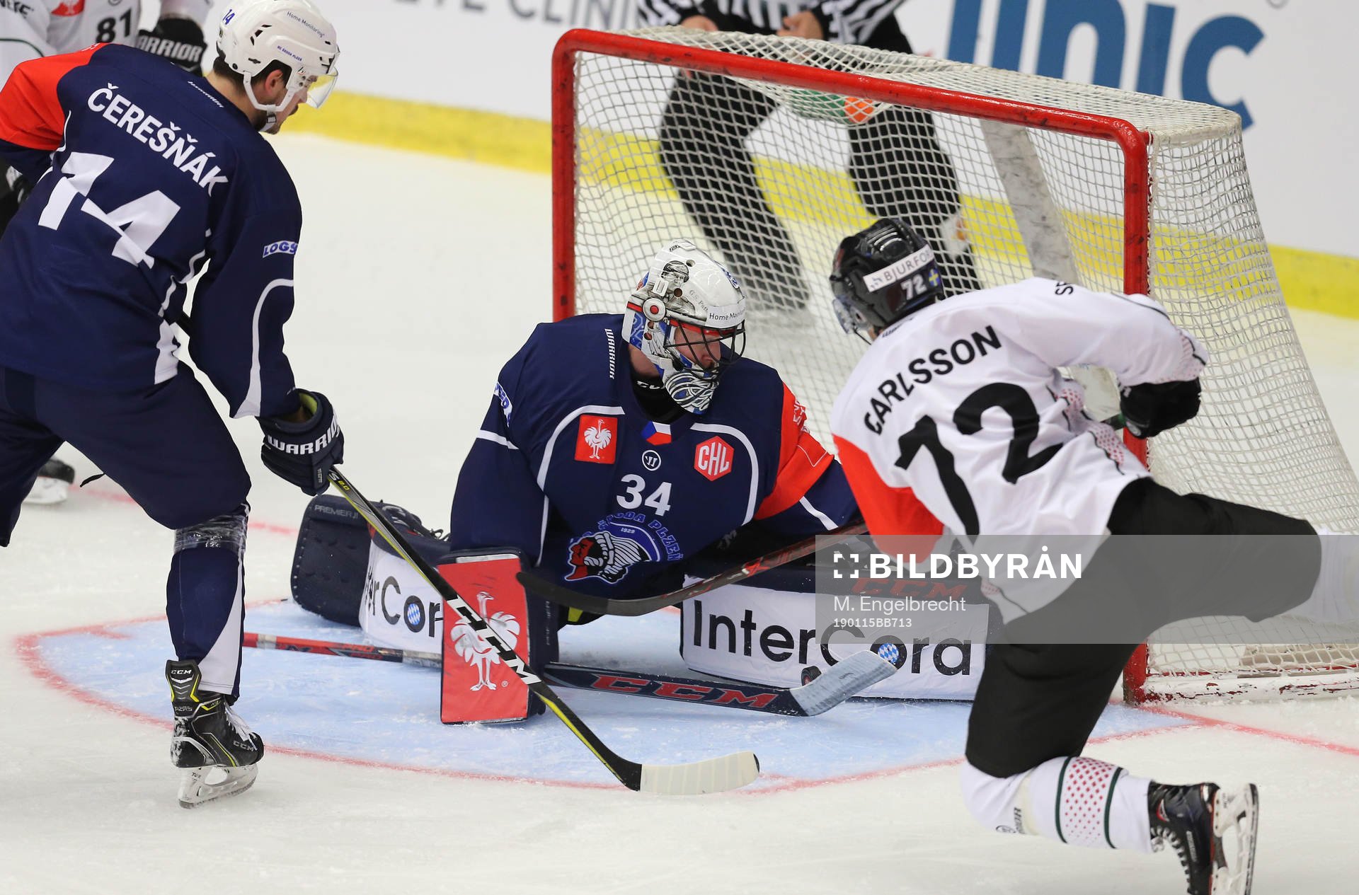 Ishockey, CHL PILSEN,CZECH REPUBLIC,15.JAN.19 - ICE HOCKEY