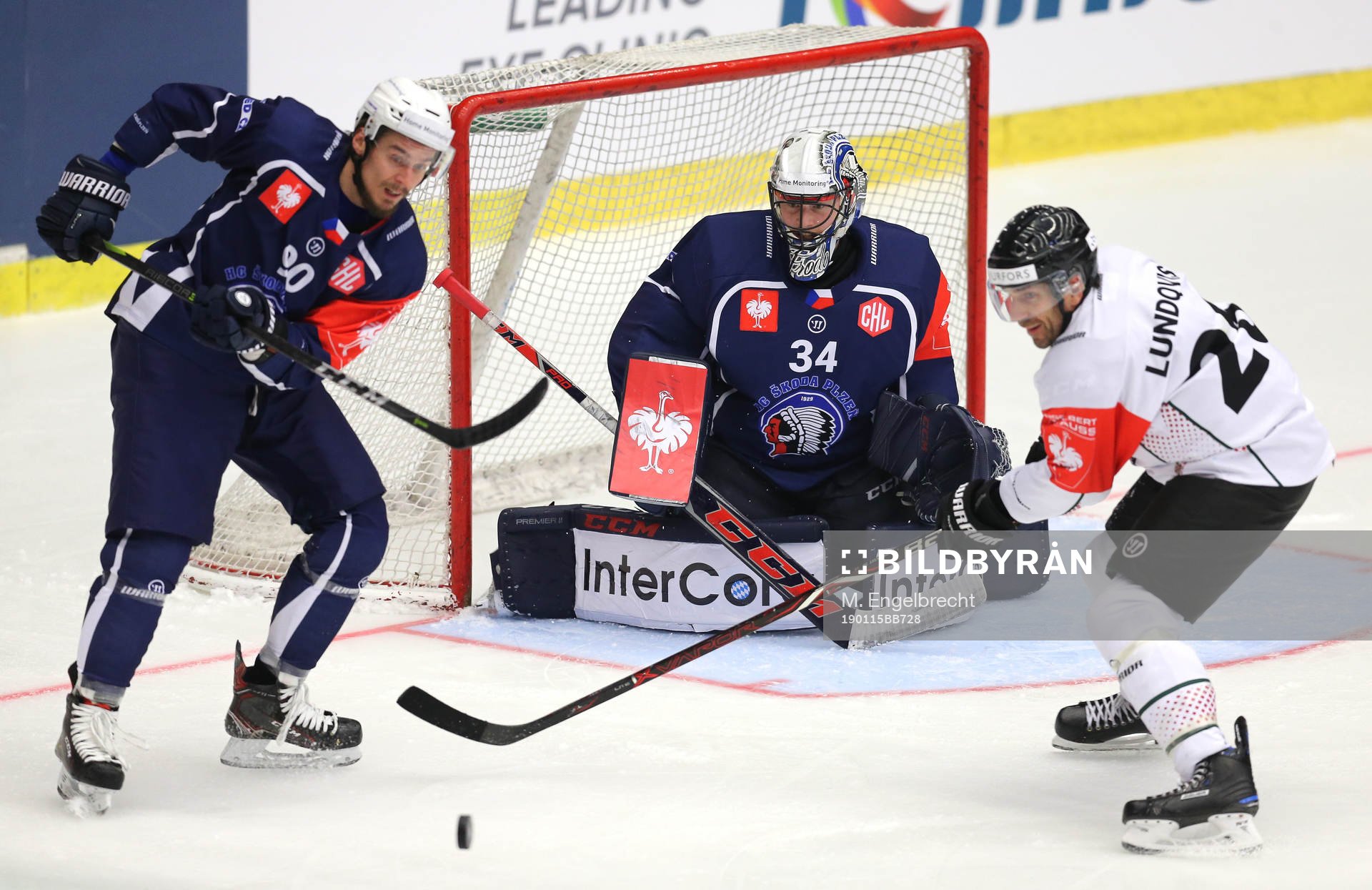 Ishockey, CHL PILSEN,CZECH REPUBLIC,15.JAN.19 - ICE HOCKEY