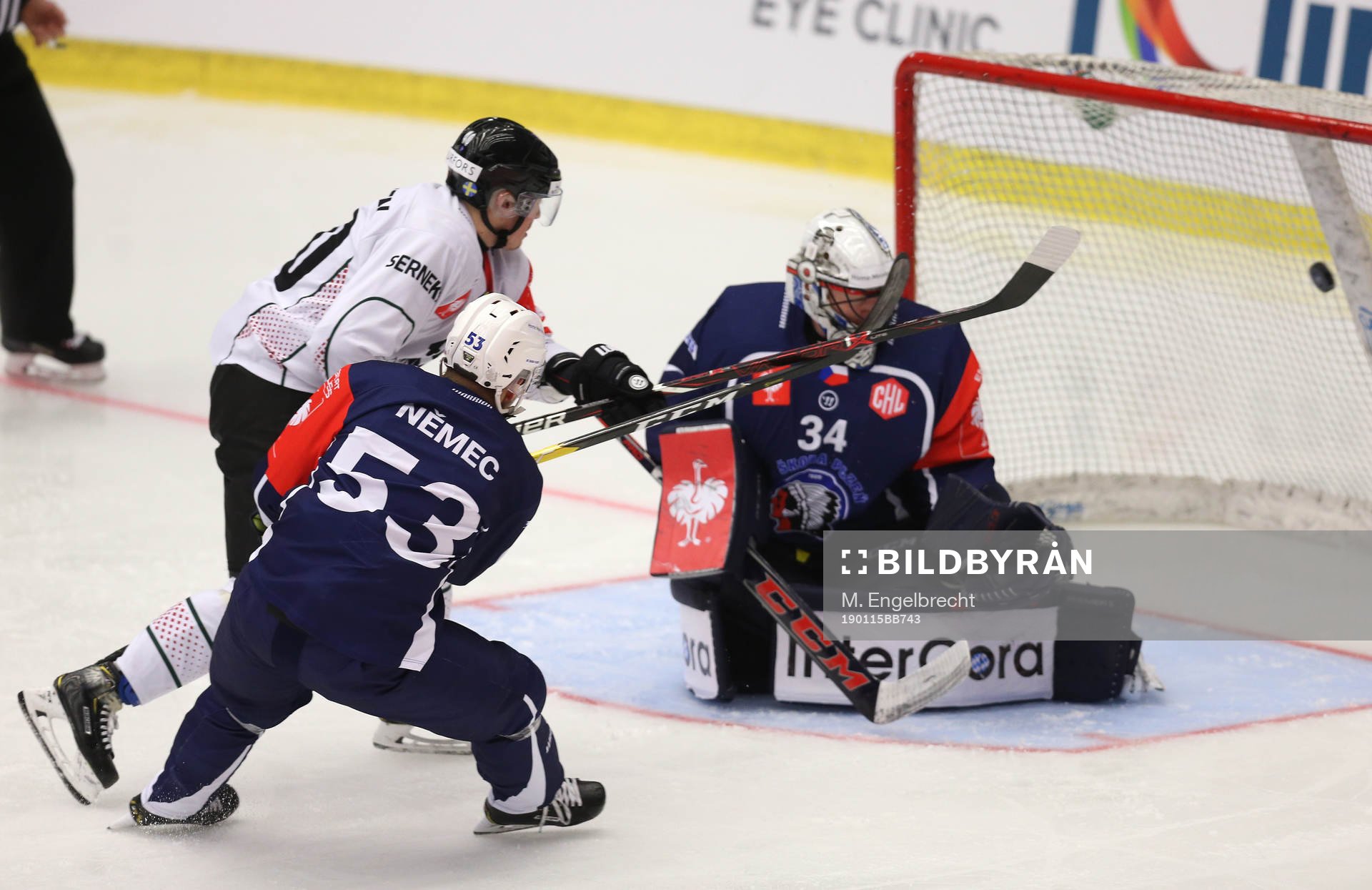 Ishockey, CHL PILSEN,CZECH REPUBLIC,15.JAN.19 - ICE HOCKEY