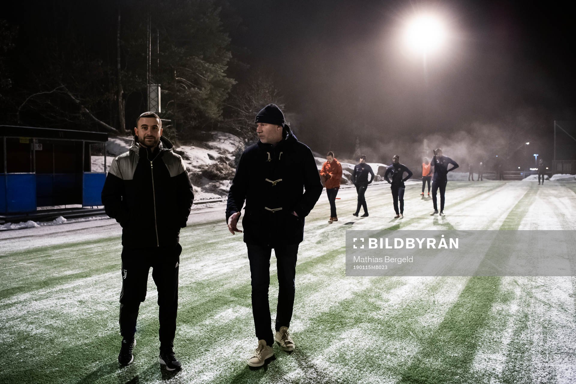 s ordförande Fadi Nano och Gunnilses klubbchef Tomas
