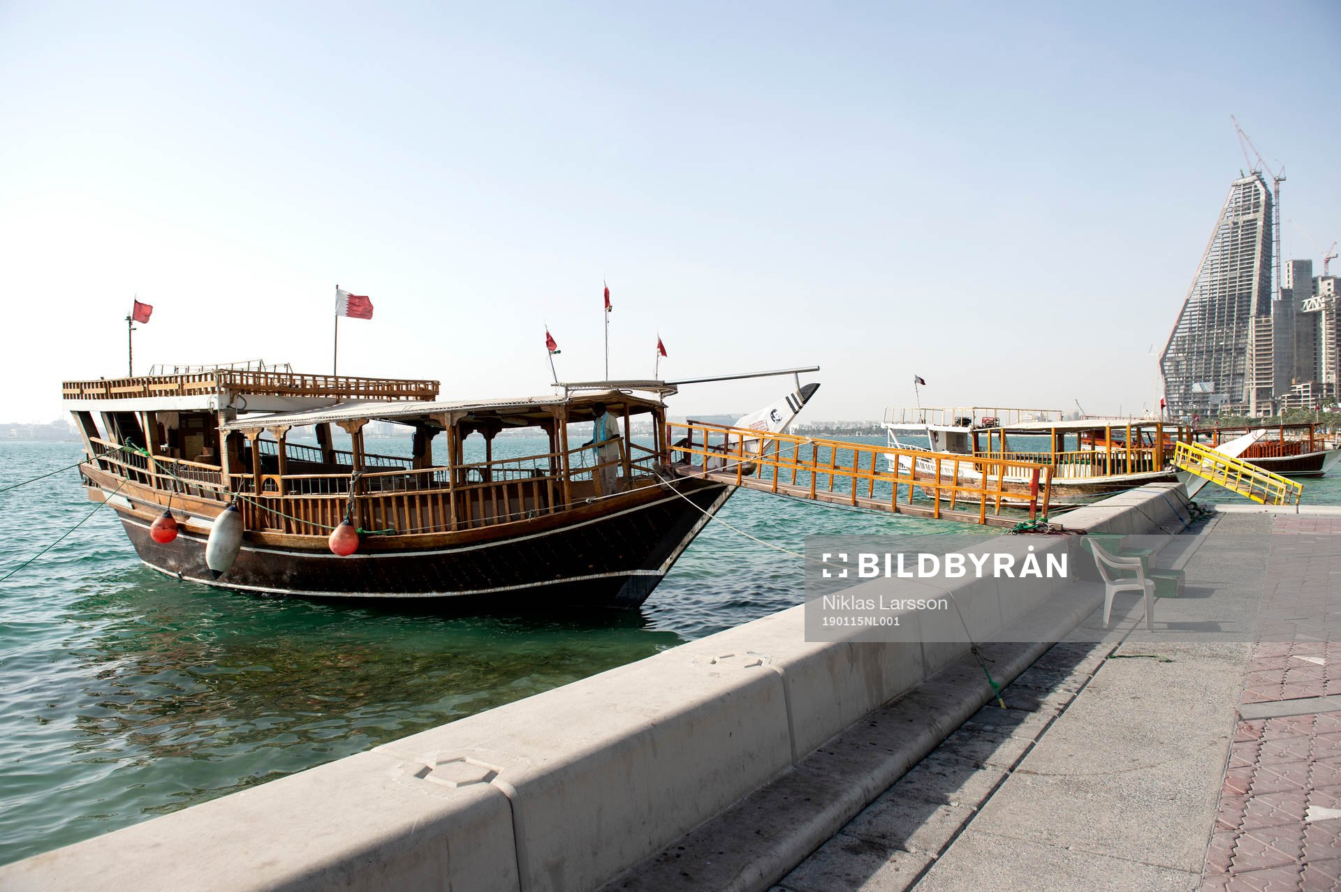 Fishing boat in Doha, Qatar, where the 2022 FIFA World Cup