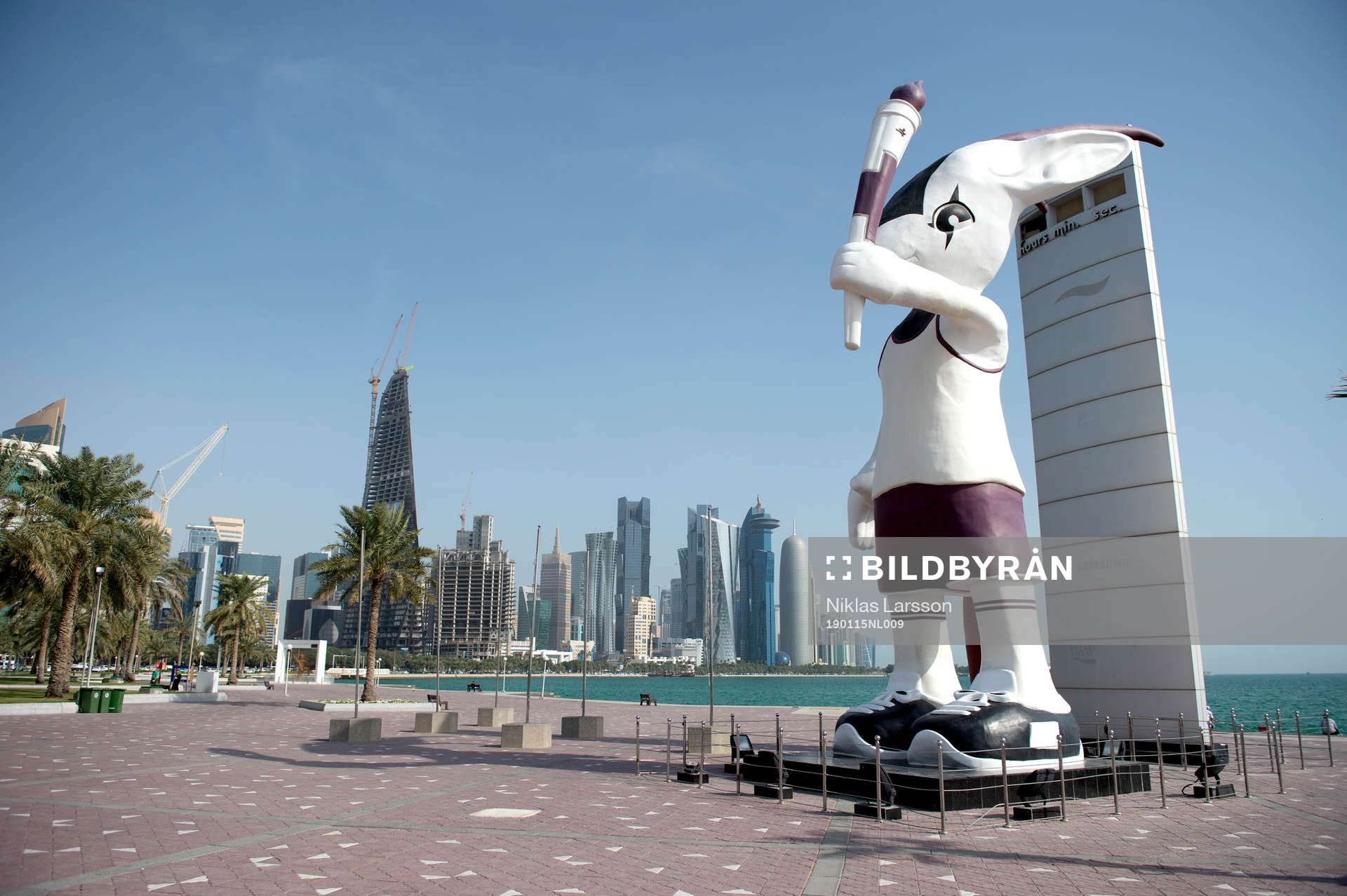General view over Doha in Qatar, where the 2022 FIFA World